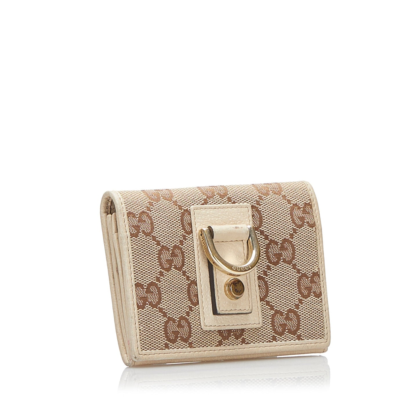 Gucci GG Canvas D-Ring Card Holder