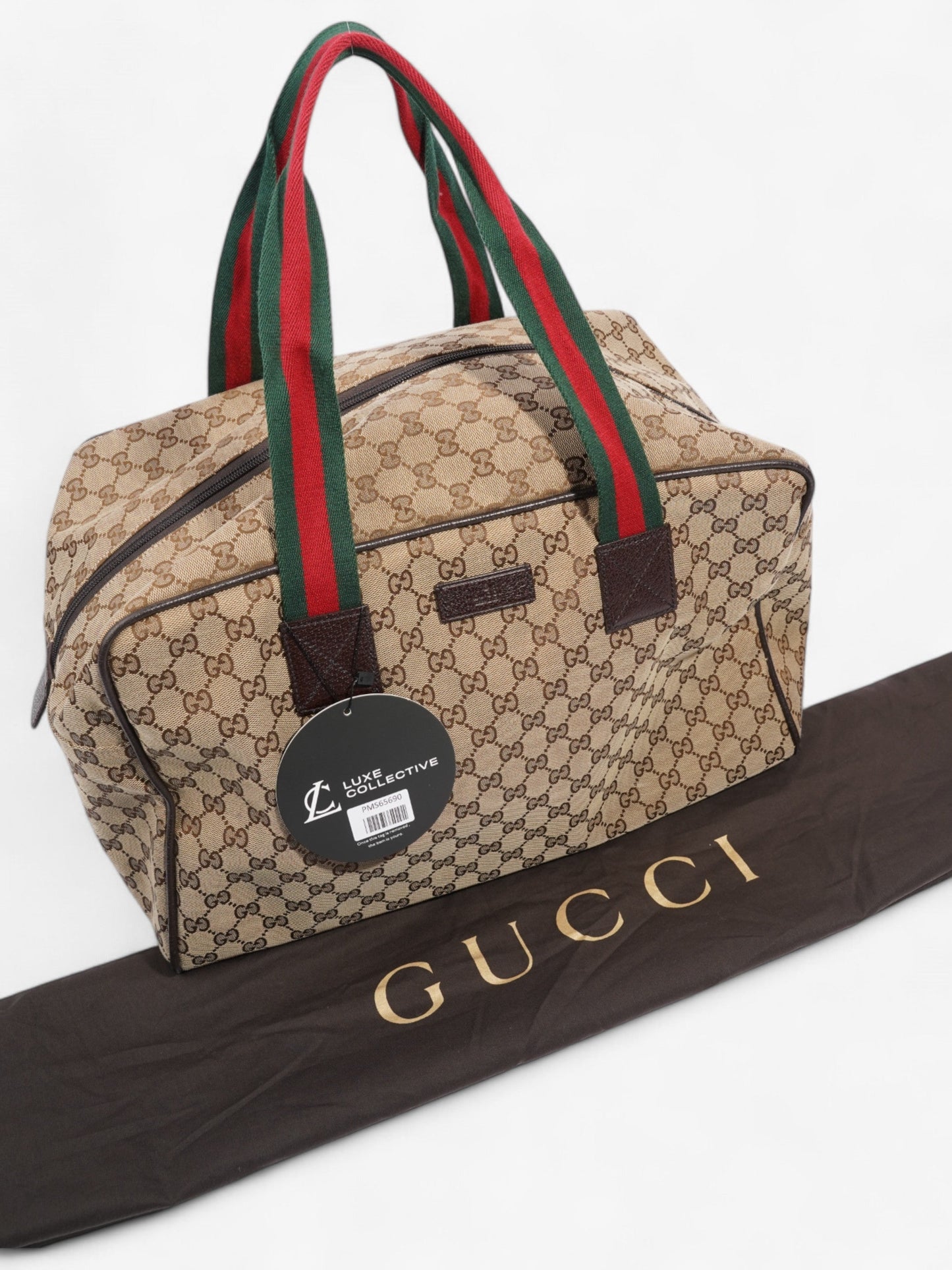 Gucci GG Carryall Duffle Bag GG Supreme / Brown Canvas