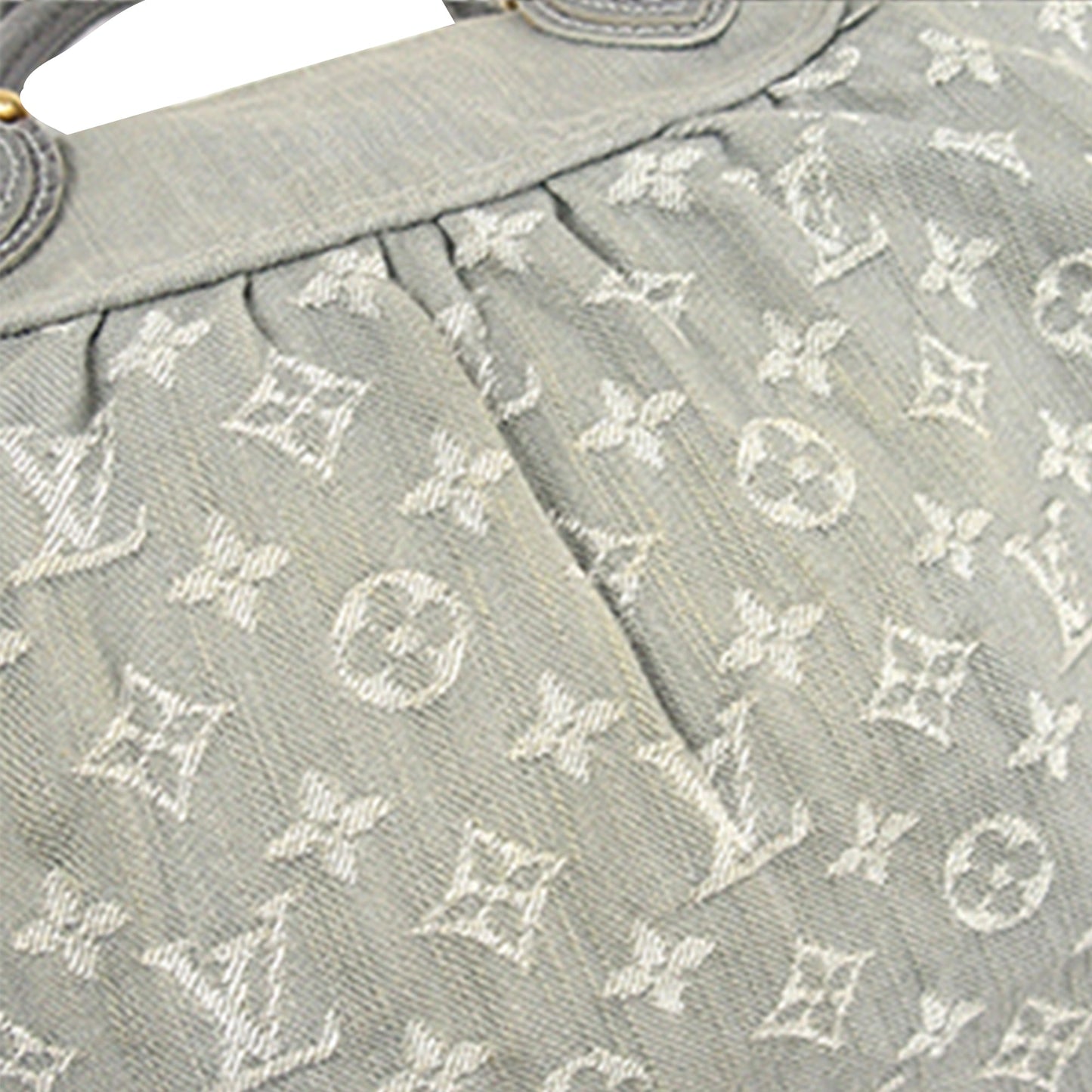 Gray Louis Vuitton Monogram Denim Neo Cabby MM Satchel