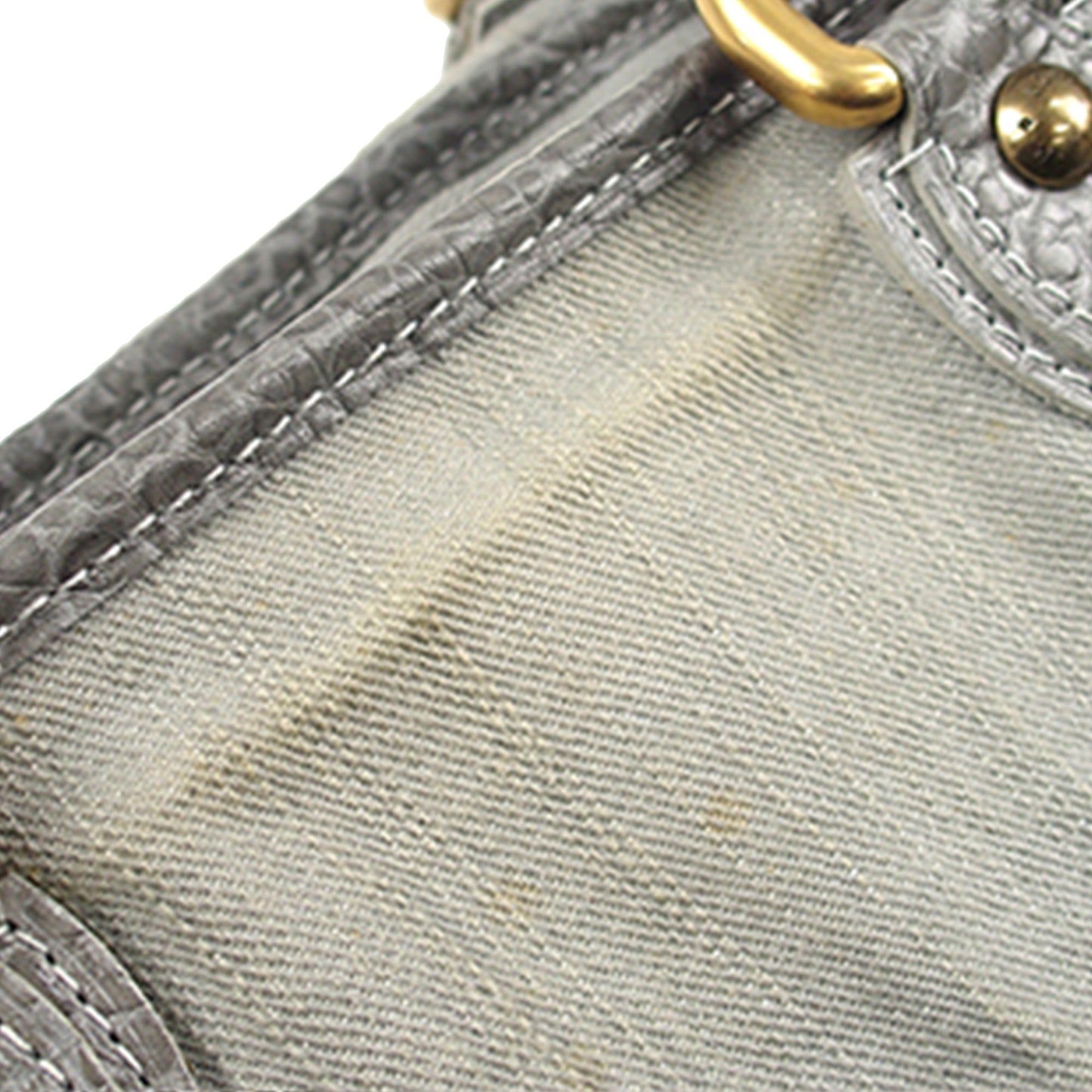 Gray Louis Vuitton Monogram Denim Neo Cabby MM Satchel