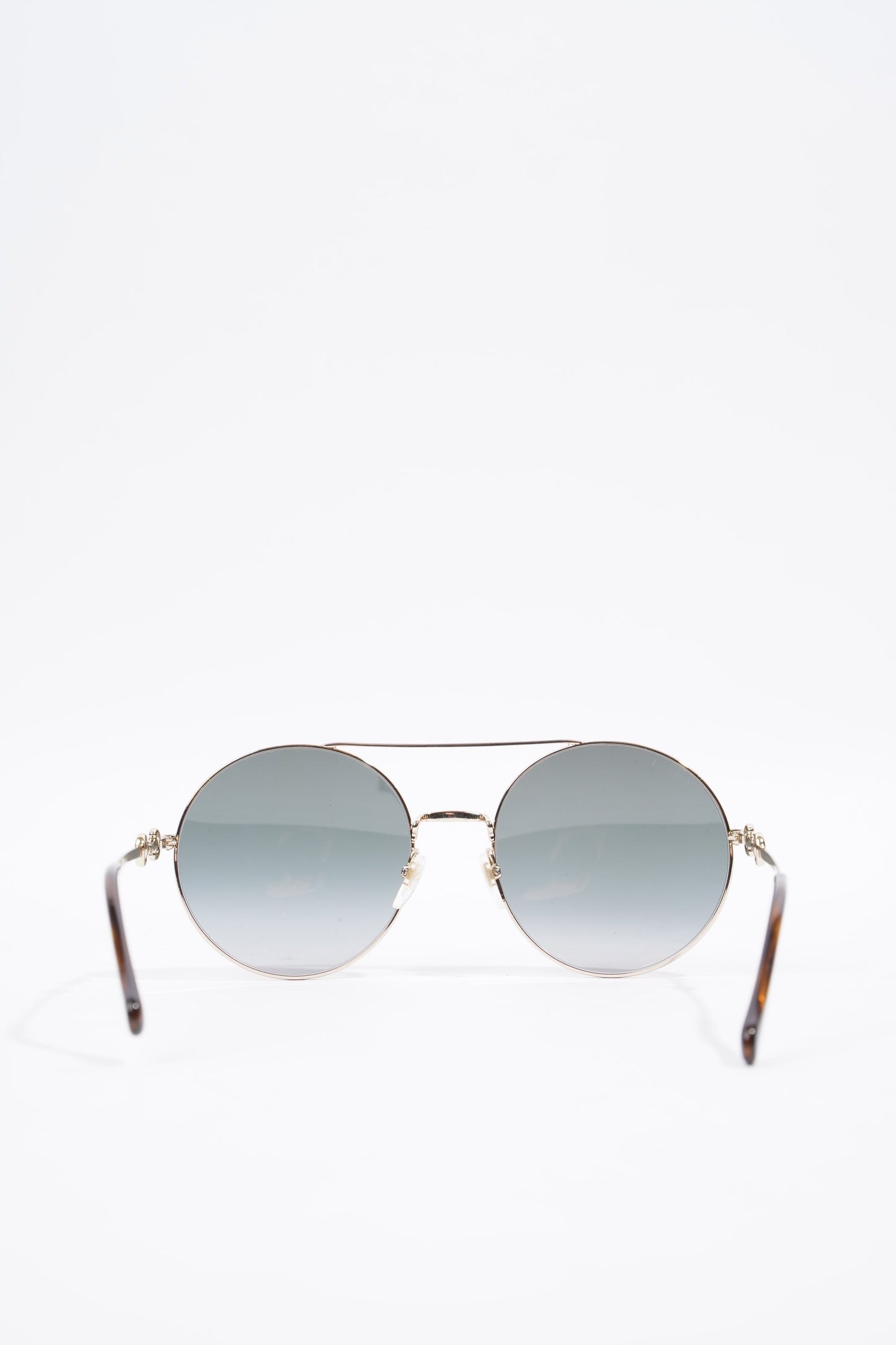 Gucci Round Sunglasses Gold / Black Lens Base Metal 59mm 20mm