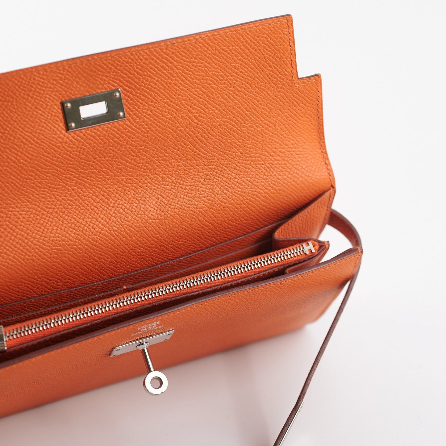 Hermes Kelly Wallet Orange