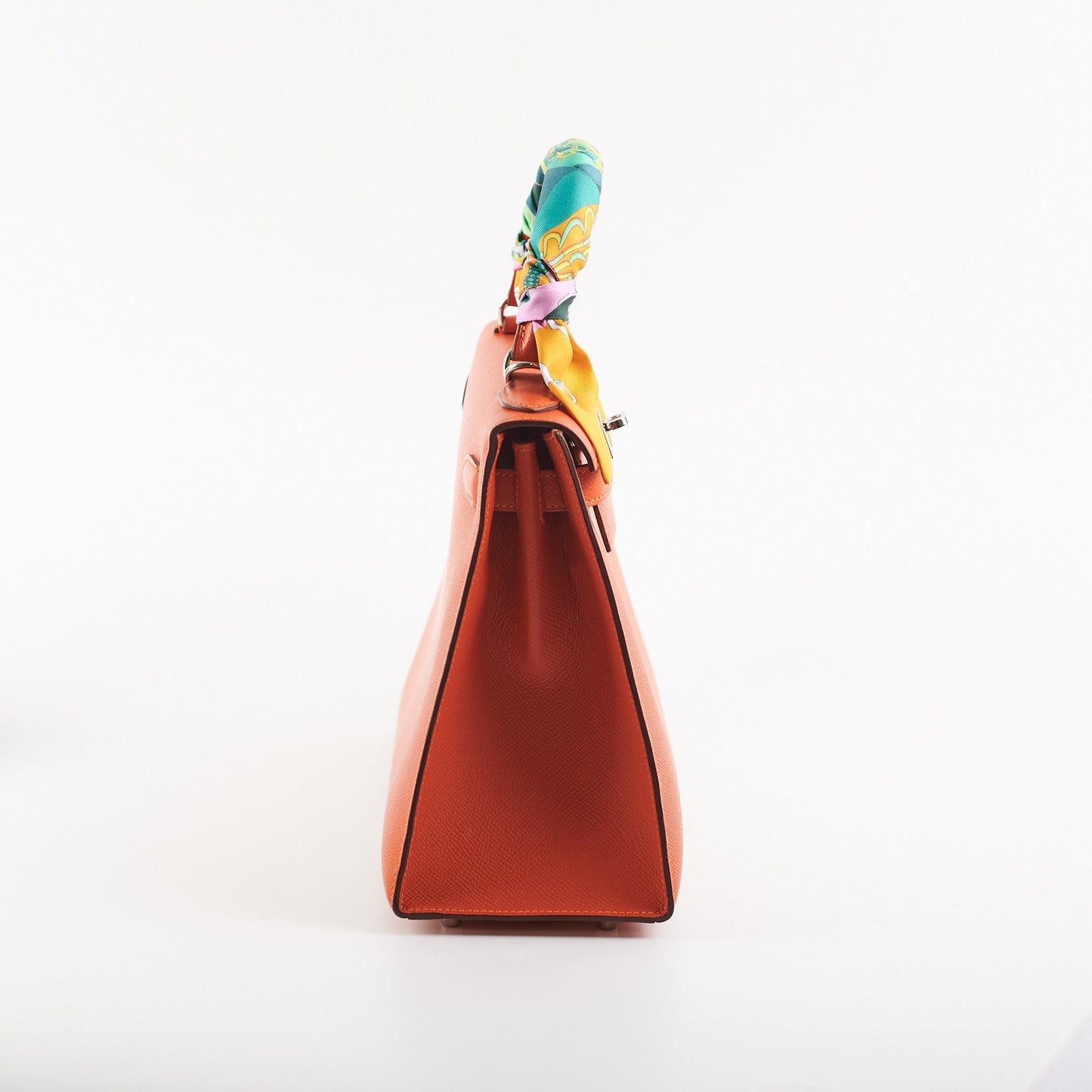 Hermes Kelly 28 Epsom Orange Stamp O square (2011)