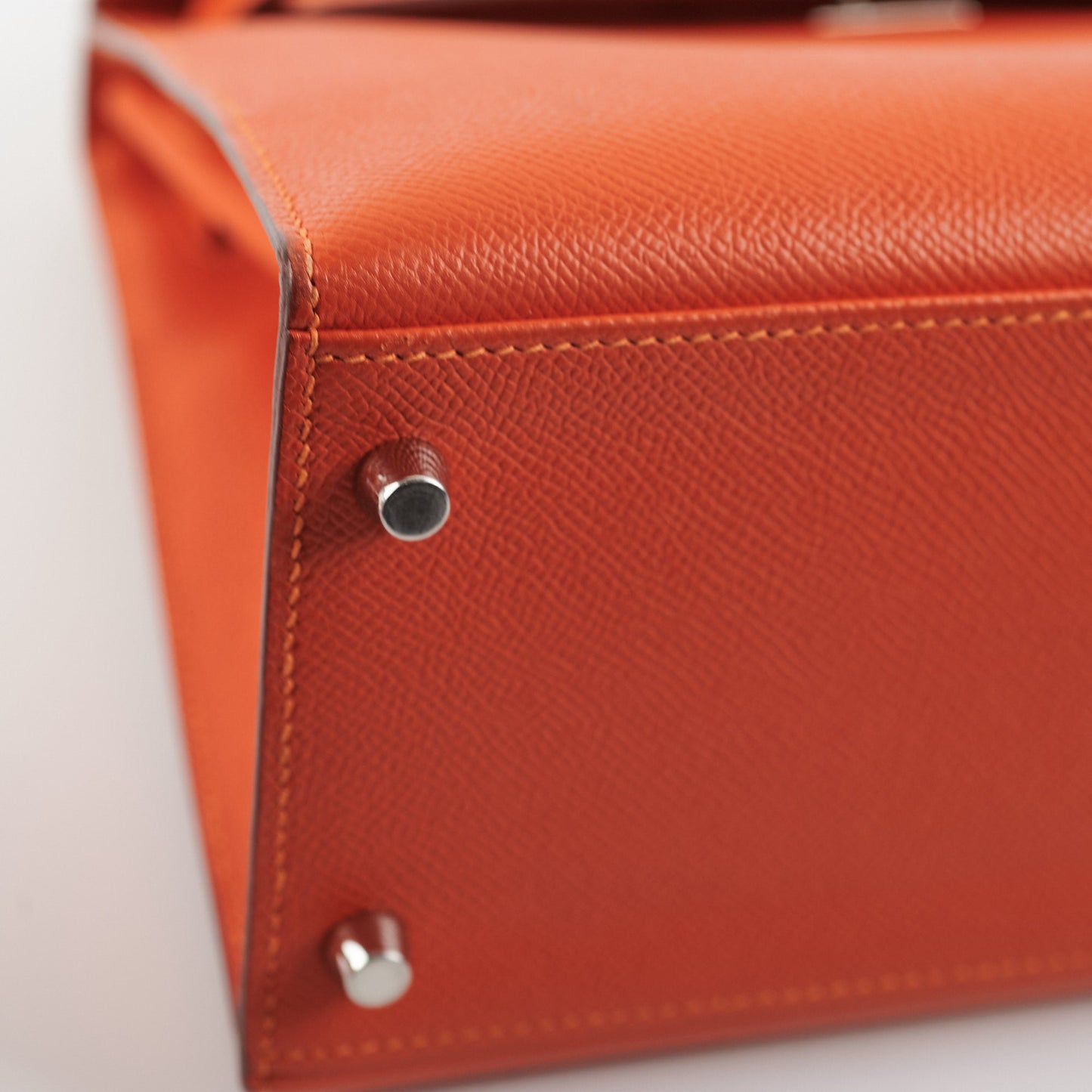 Hermes Kelly 28 Epsom Orange Stamp O square (2011)