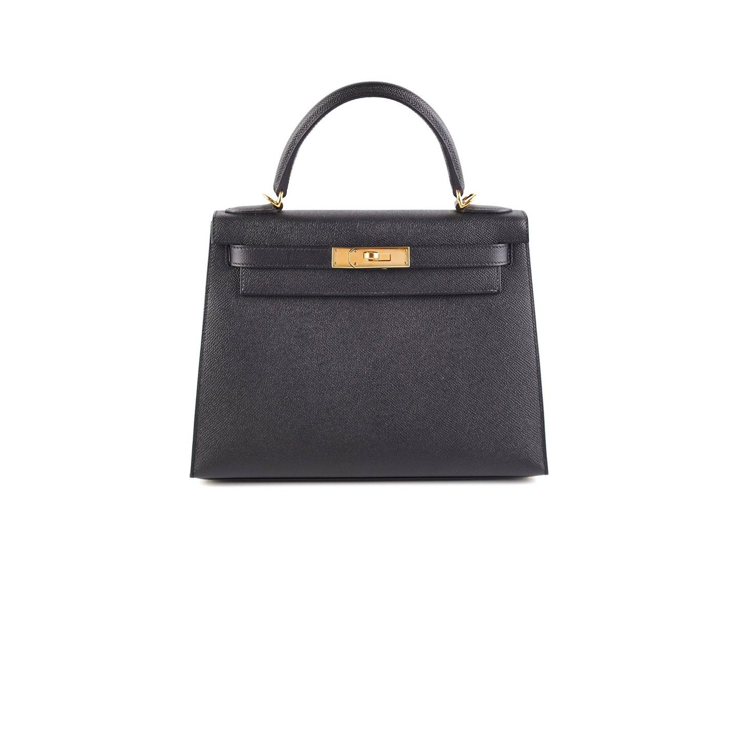 Hermes Kelly 28 Black Epsom - Y Stamp