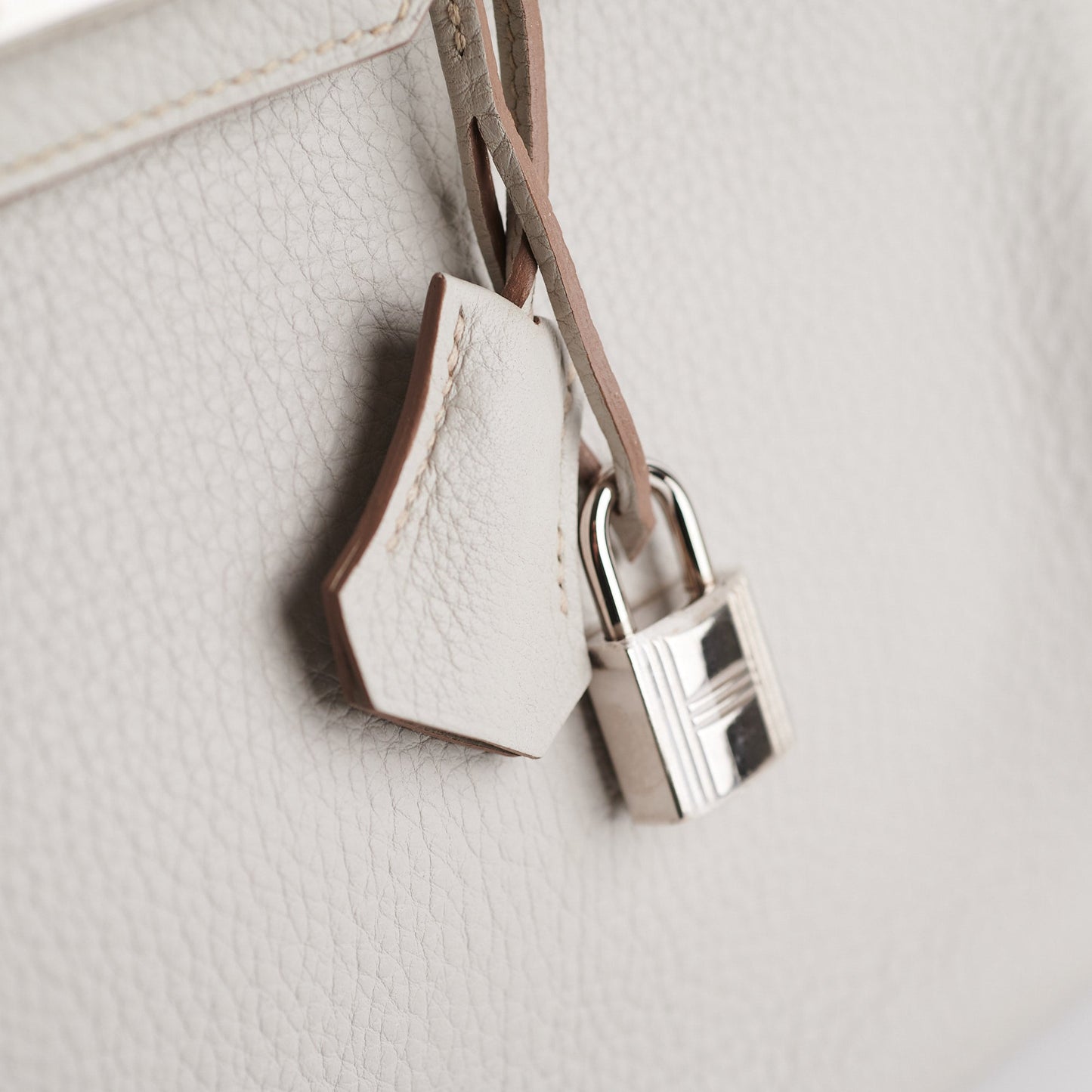 Hermes Birkin 30 Gris Perle Stamp P Square (2012)
