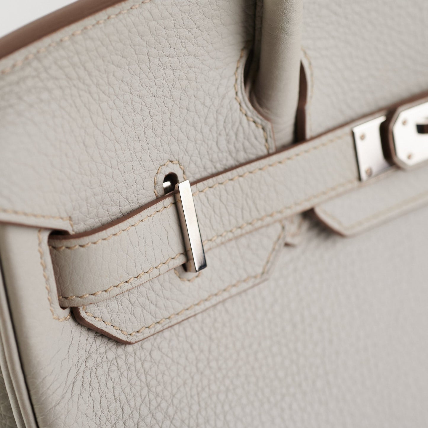 Hermes Birkin 30 Gris Perle Stamp P Square (2012)