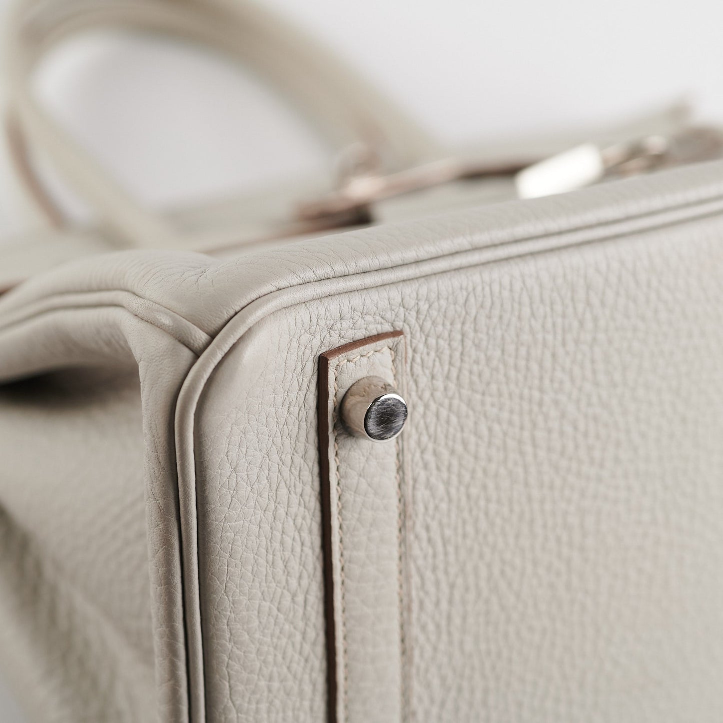 Hermes Birkin 30 Gris Perle Stamp P Square (2012)