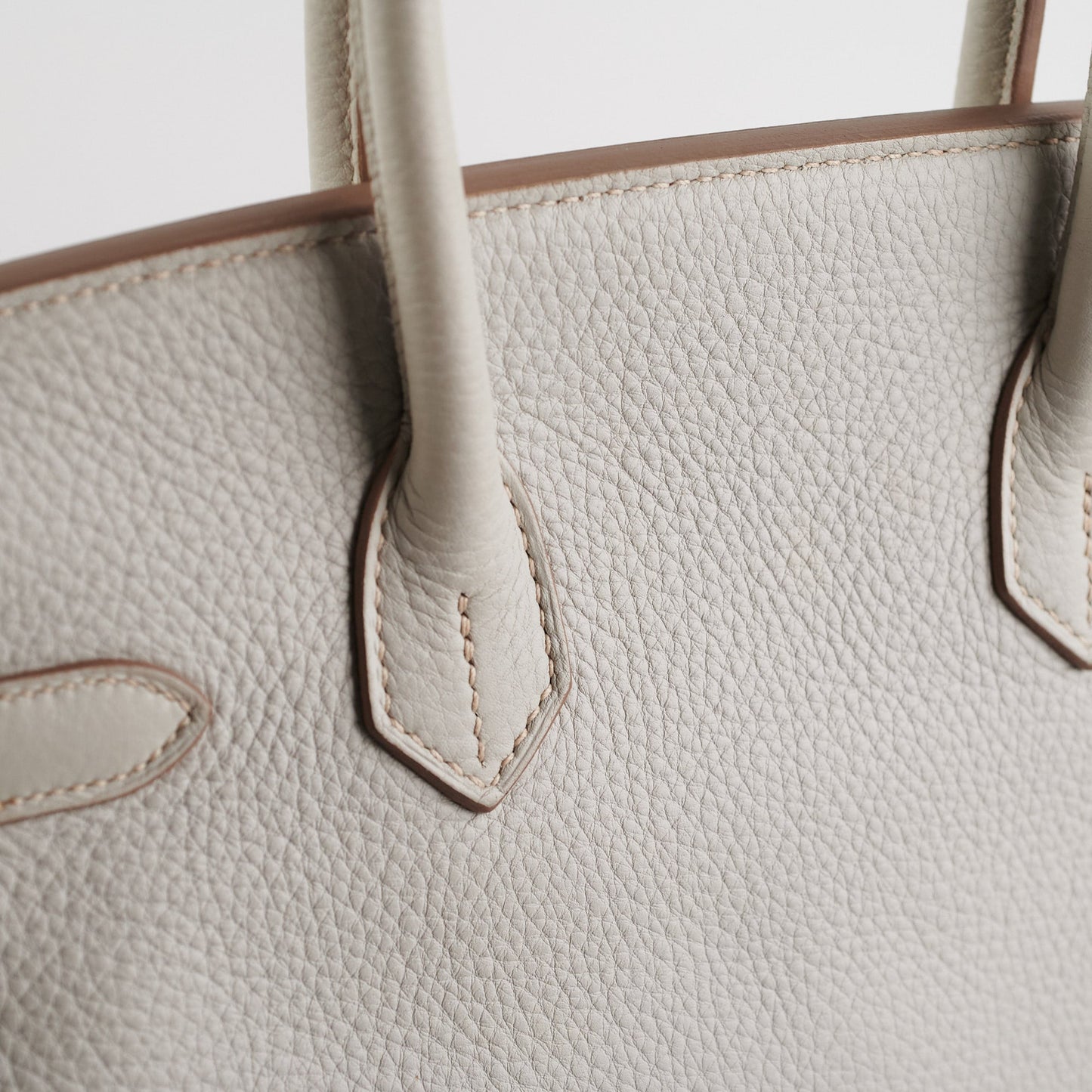 Hermes Birkin 30 Gris Perle Stamp P Square (2012)