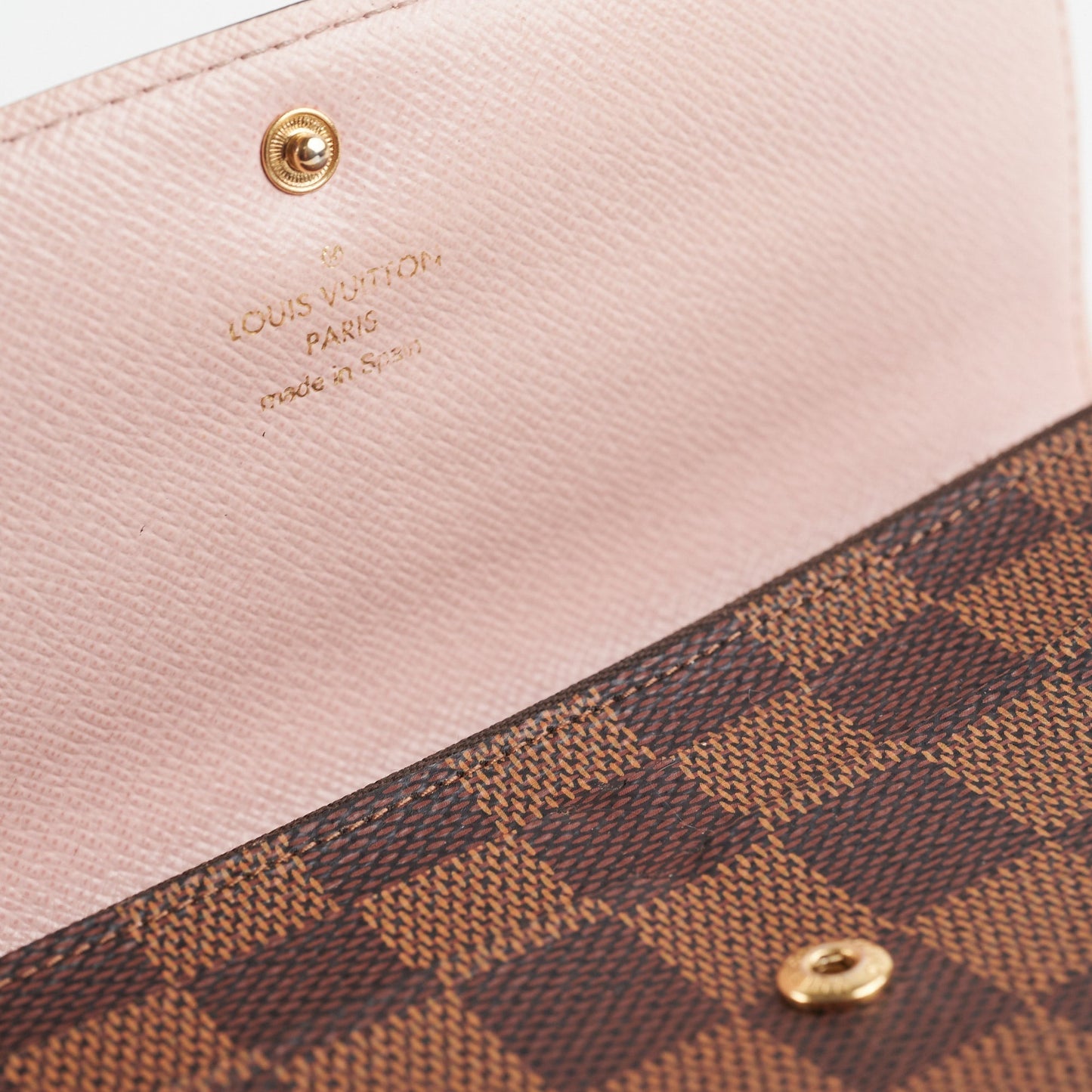 Louis Vuitton Emilie Long Wallet Damier Ebene