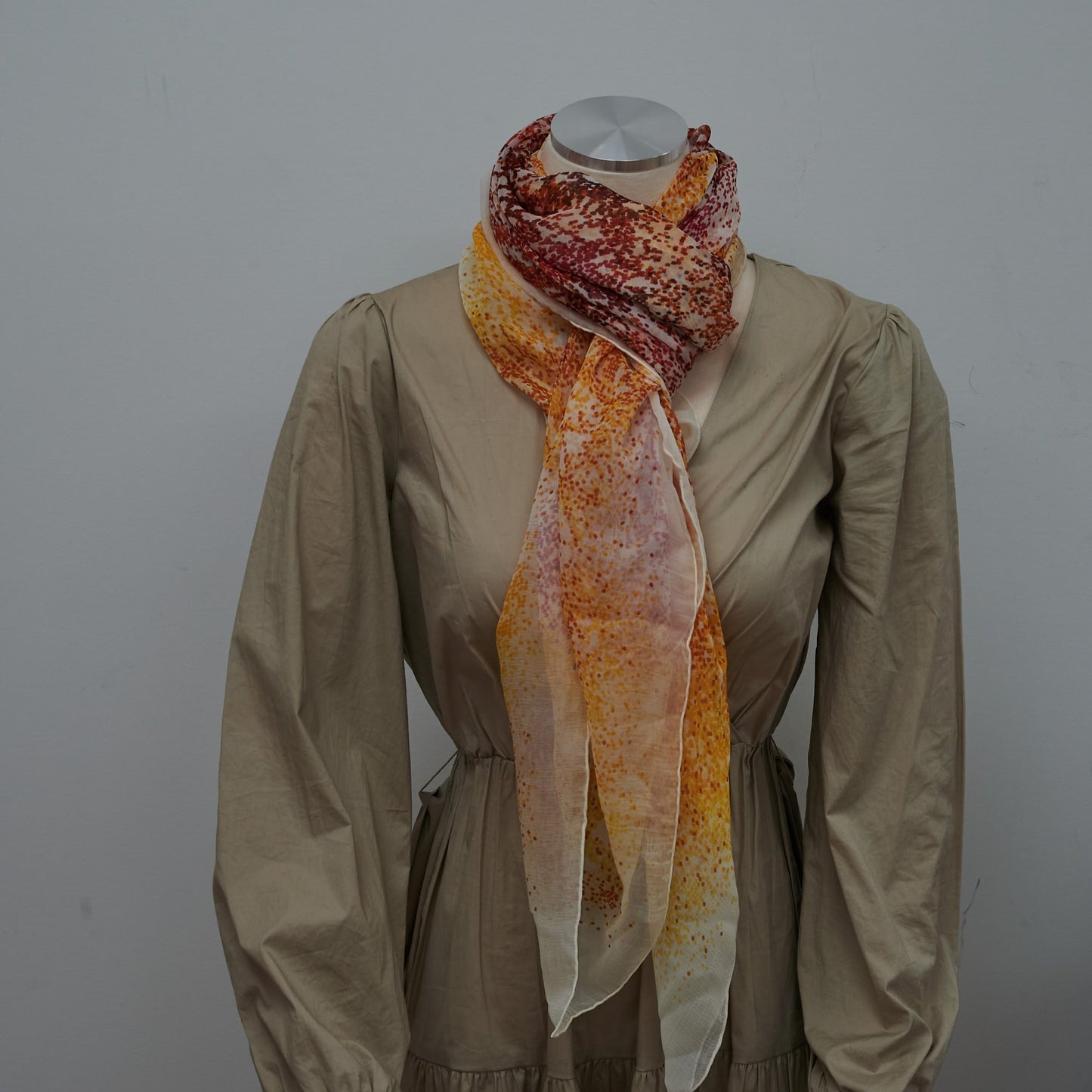 Hermes Shawl Orange/Red