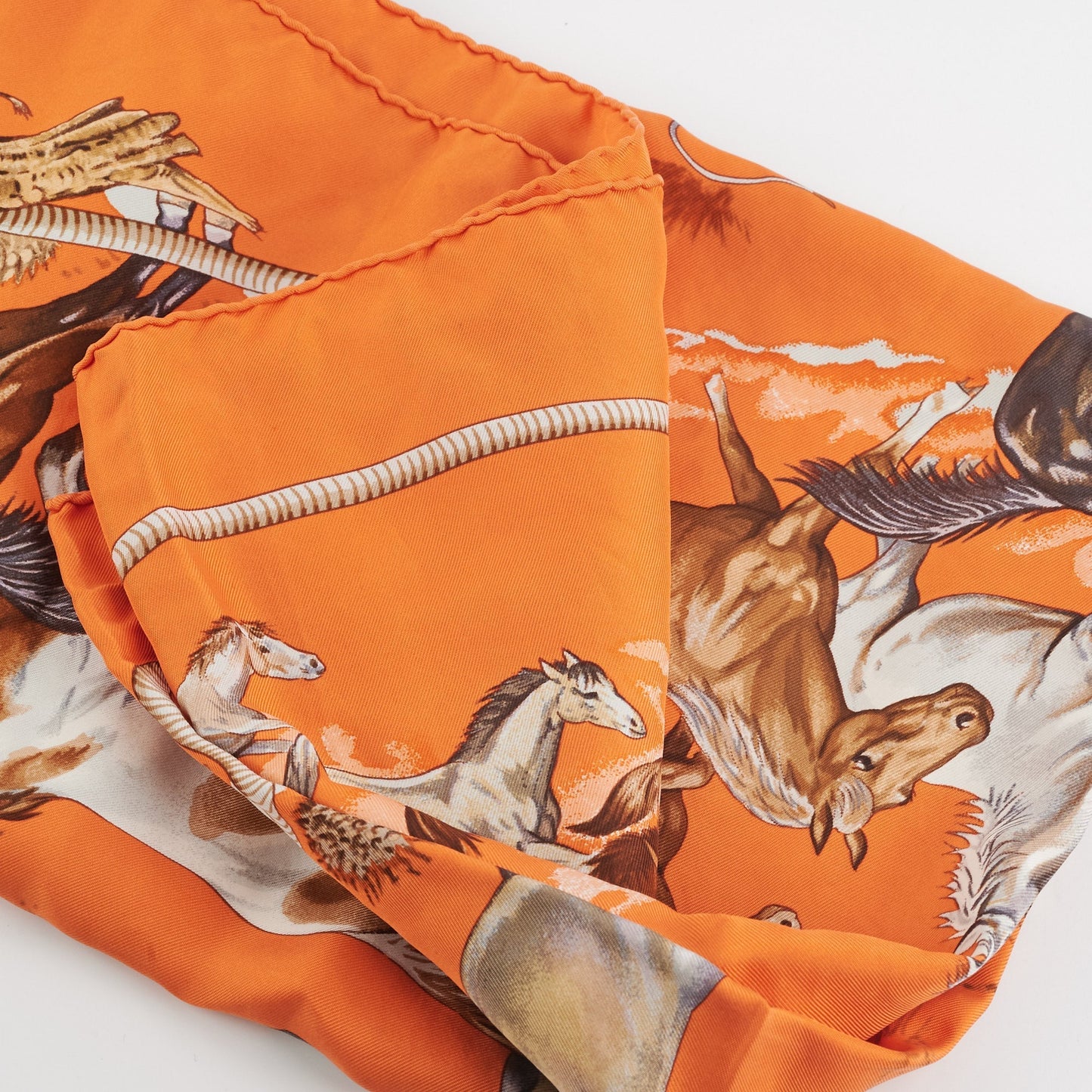 Hermes Scarf Orange