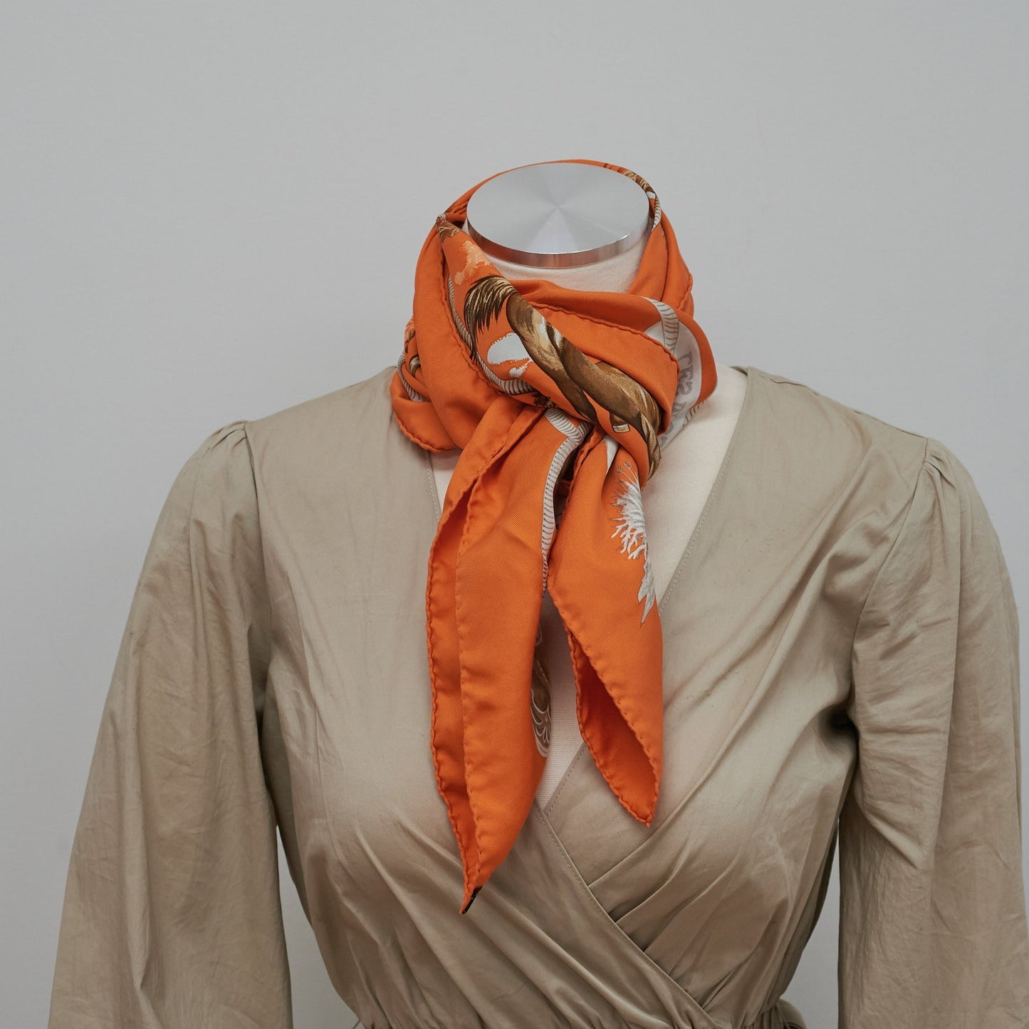 Hermes Scarf Orange