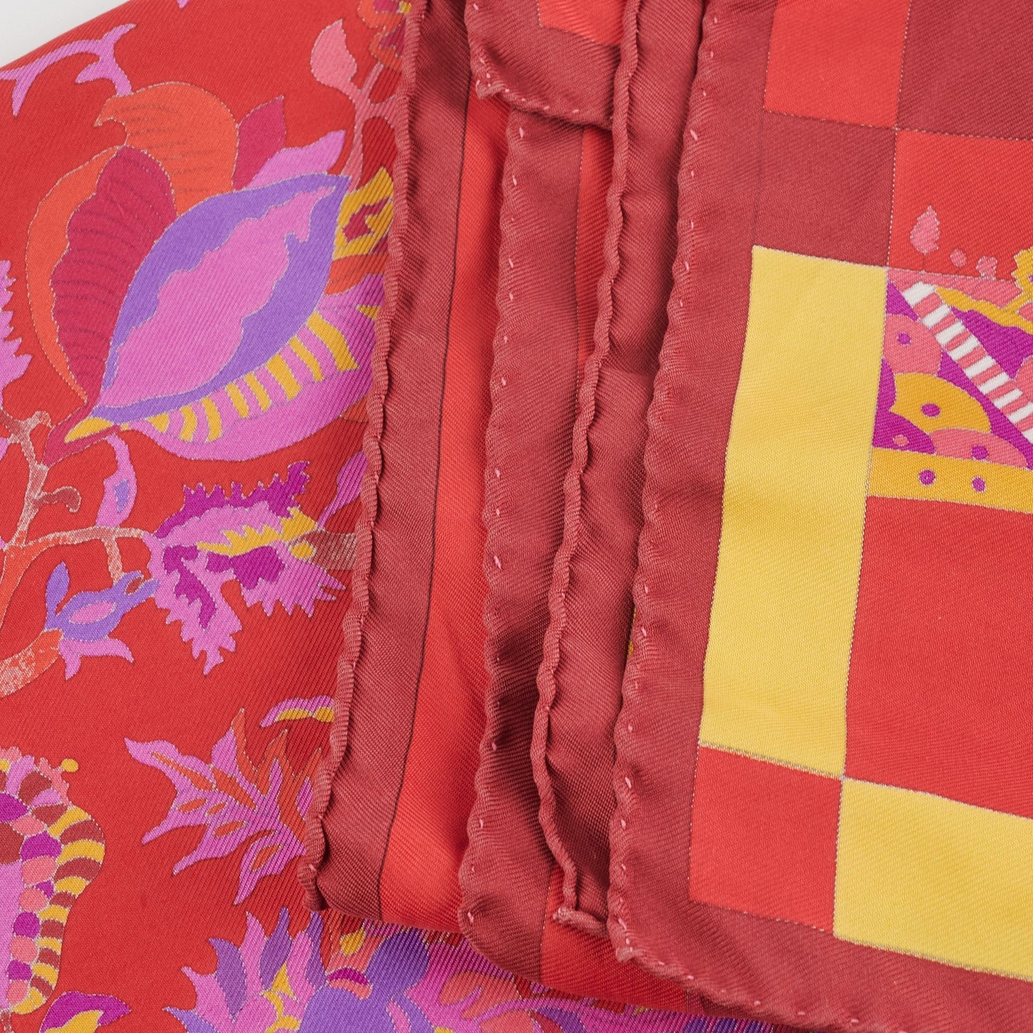 Hermes Scarf Pink/Red