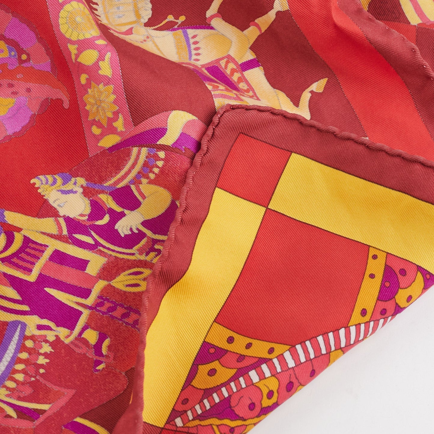 Hermes Scarf Pink/Red