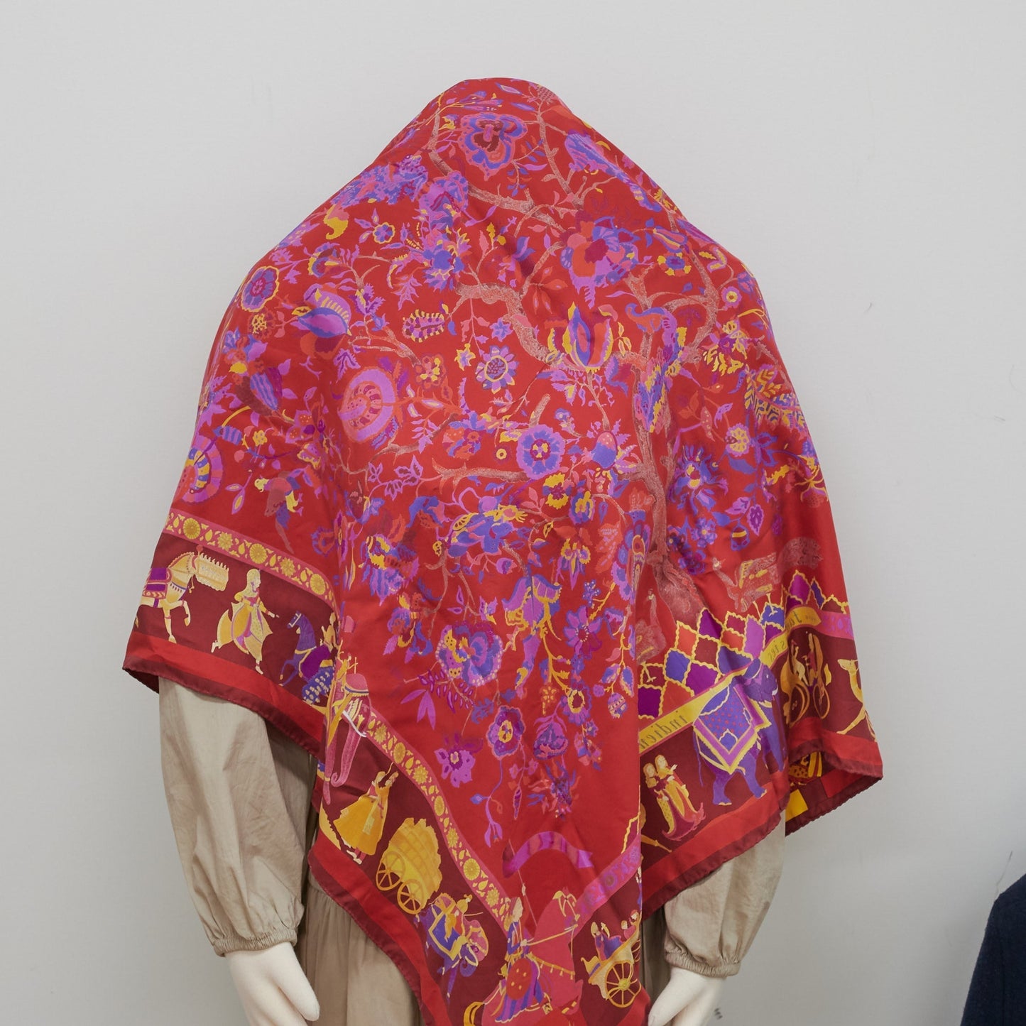 Hermes Scarf Pink/Red