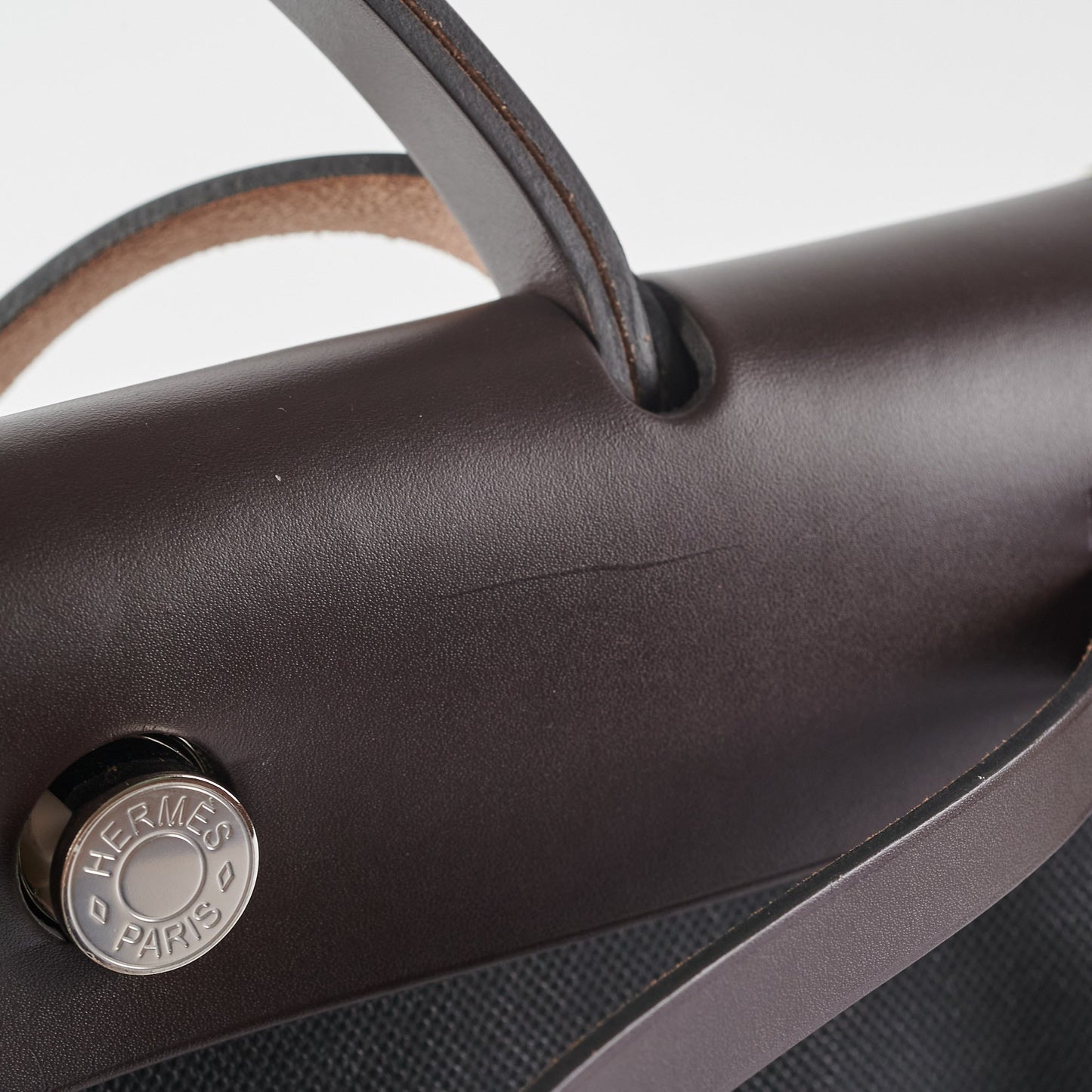 Hermes Herbag 31 Noir/Ebene Toile Berline Stamp Z (2021)