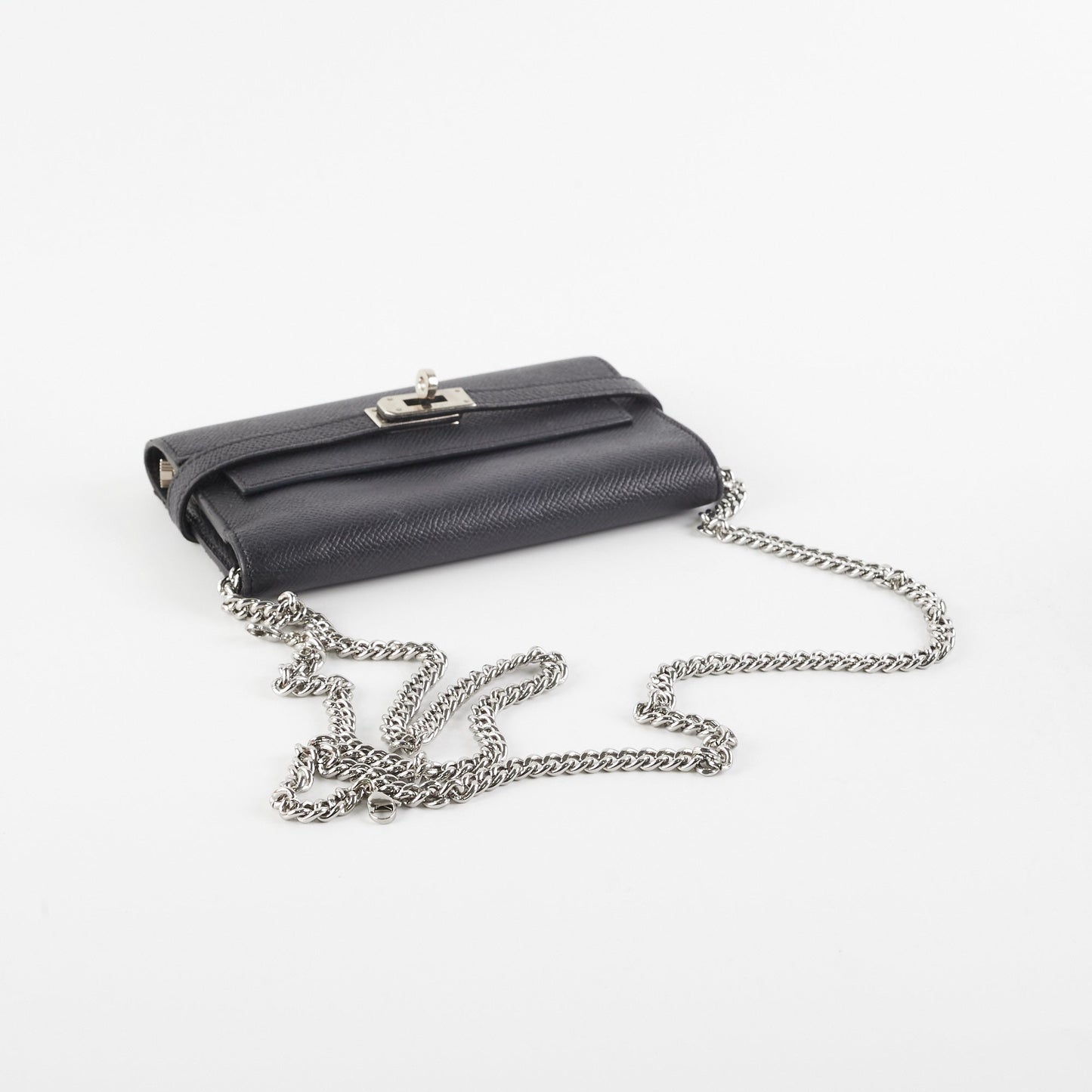 Hermes Kelly Compact Wallet Black