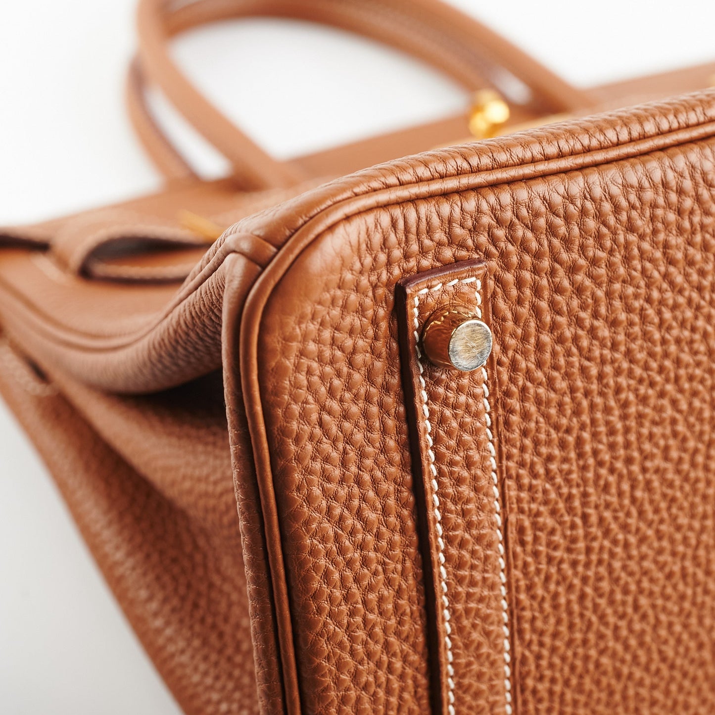 Hermes Birkin 30 Gold Togo Stamp R Square