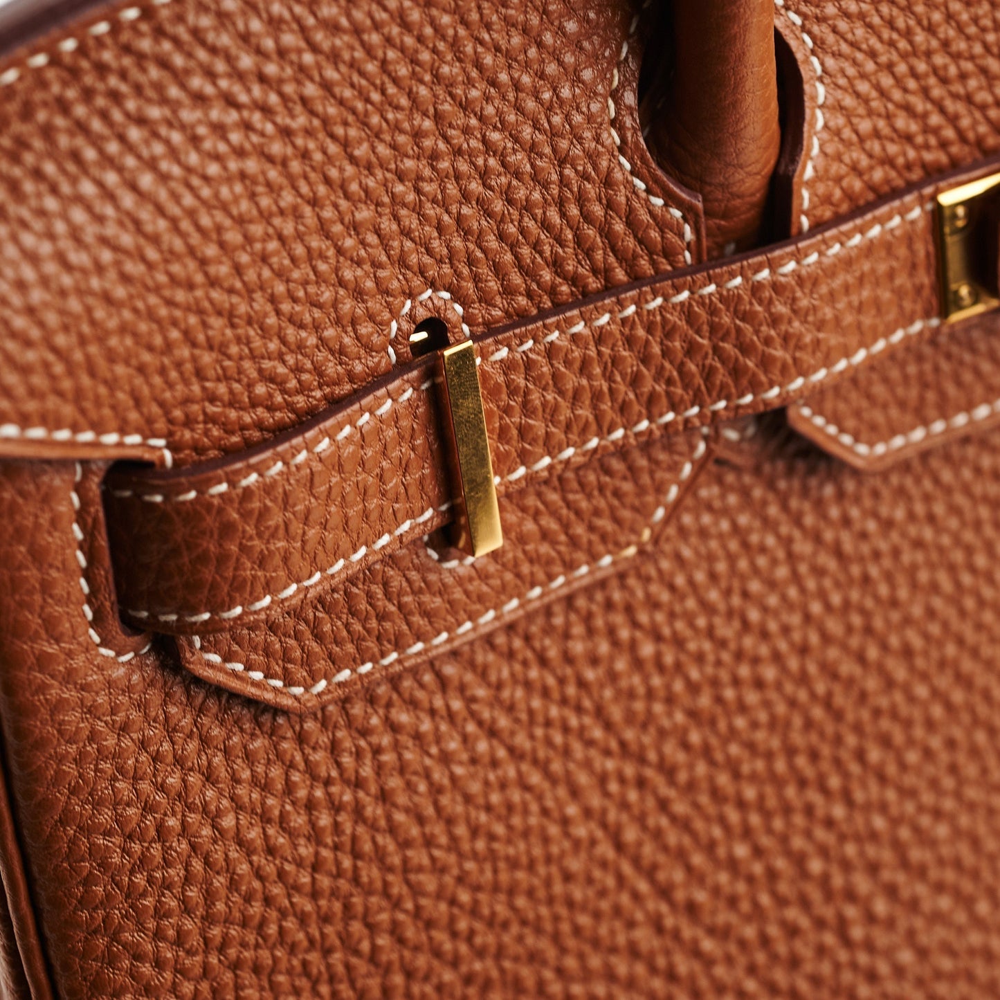 Hermes Birkin 30 Gold Togo Stamp R Square