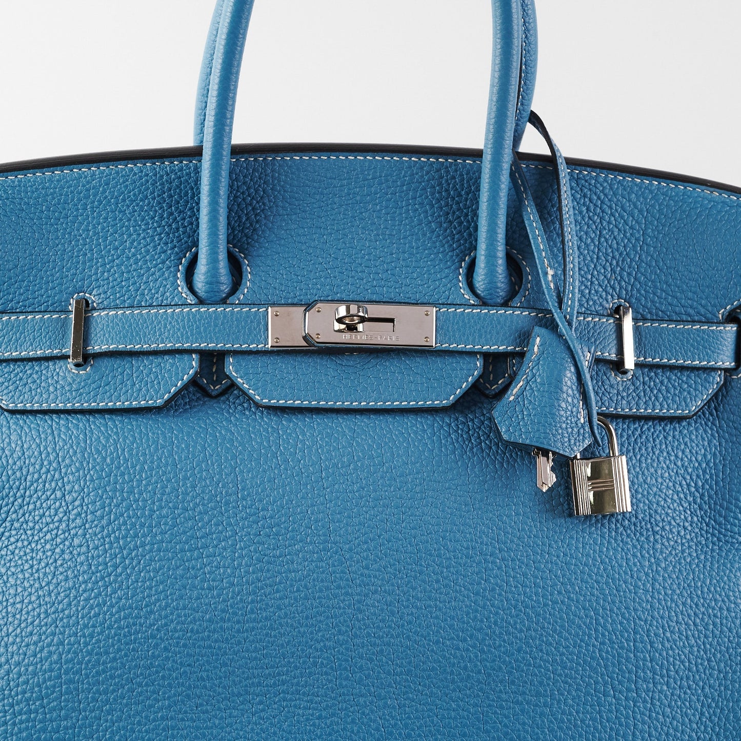 Hermes Birkin 35 Blue Jean Togo Stamp O Square (2011)