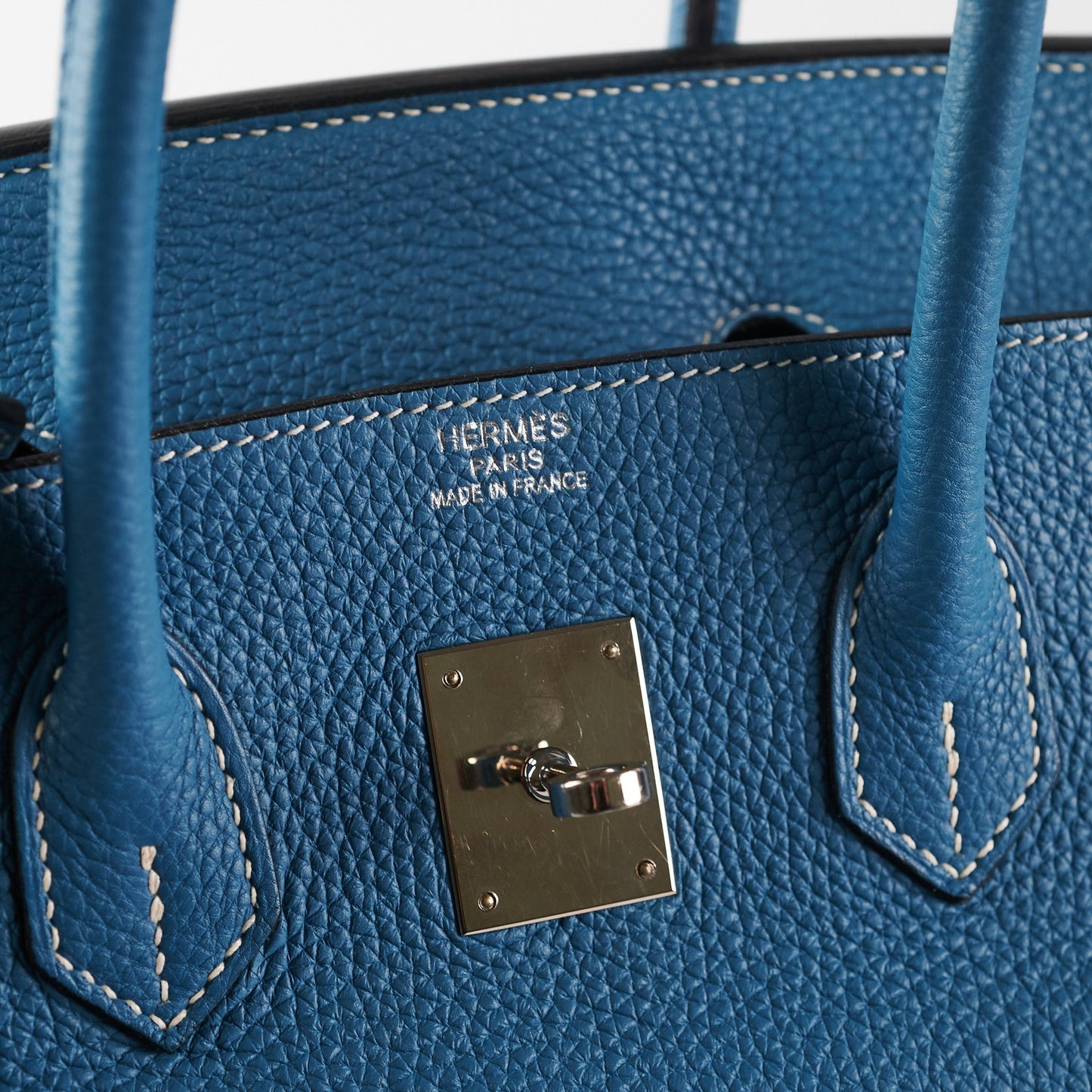 Hermes Birkin 35 Blue Jean Togo Stamp O Square (2011)