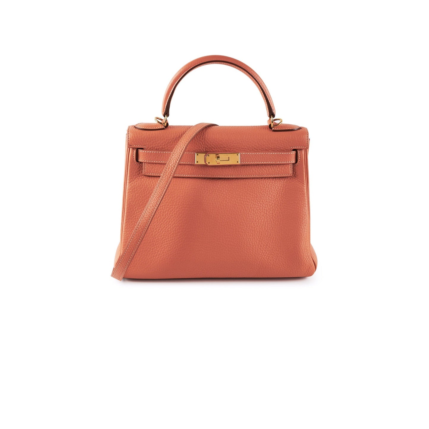 Hermes Kelly 28 Clemence Crevette Stamp Q Square (2013)