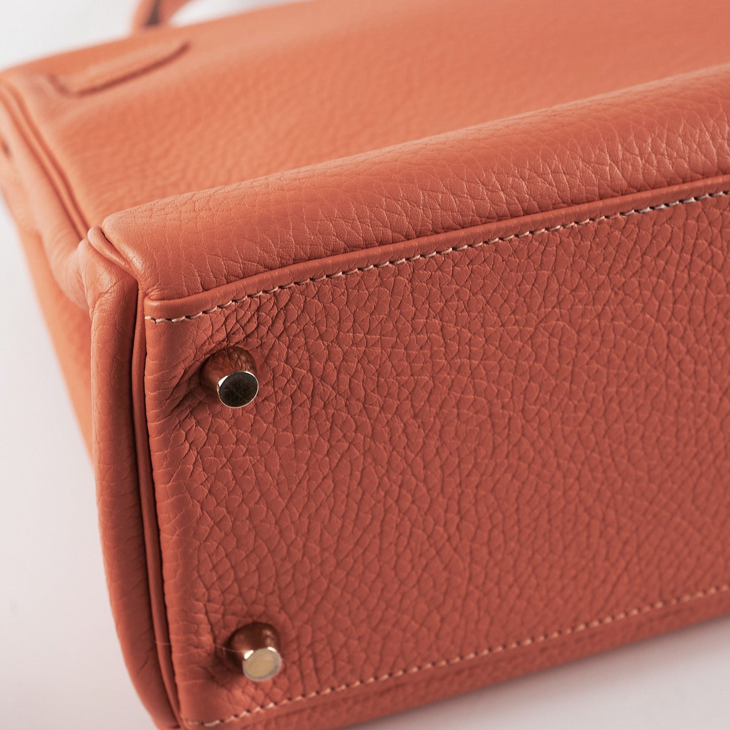 Hermes Kelly 28 Clemence Crevette Stamp Q Square (2013)