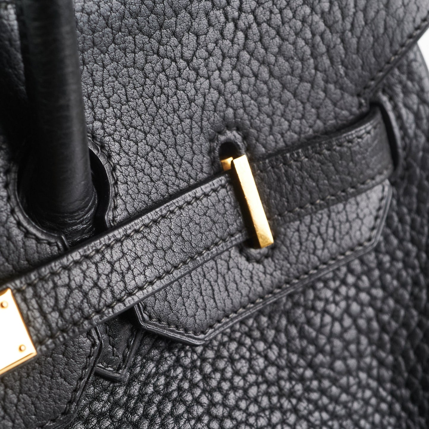 Hermes Birkin 35 Black Clemence Stamp Z Circle