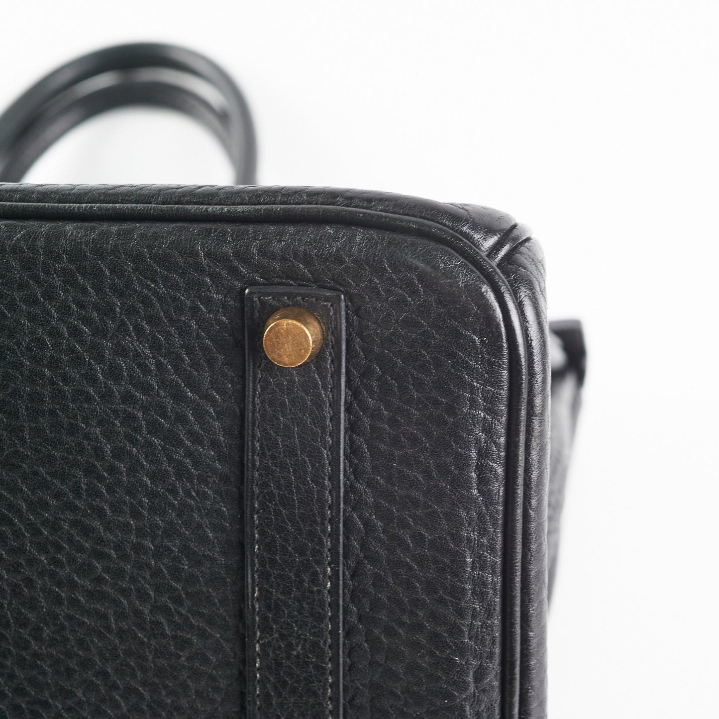 Hermes Birkin 35 Black Clemence Stamp Z Circle