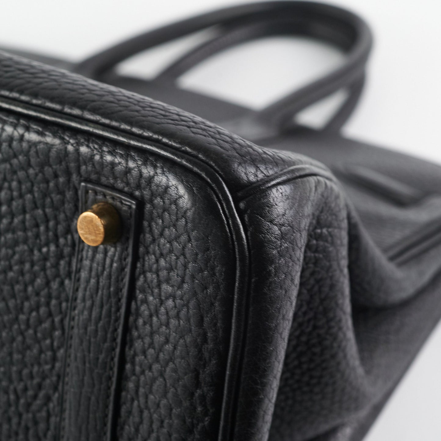Hermes Birkin 35 Black Clemence Stamp Z Circle