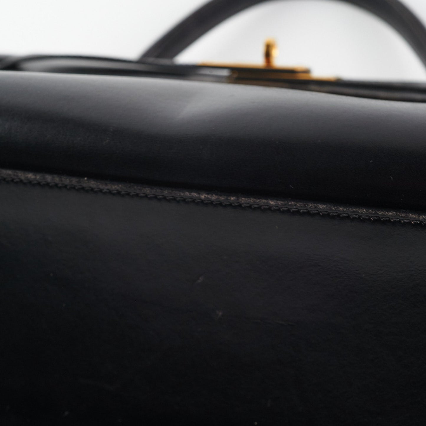 Hermes Vintage Kelly 32 Black C Square Stamp