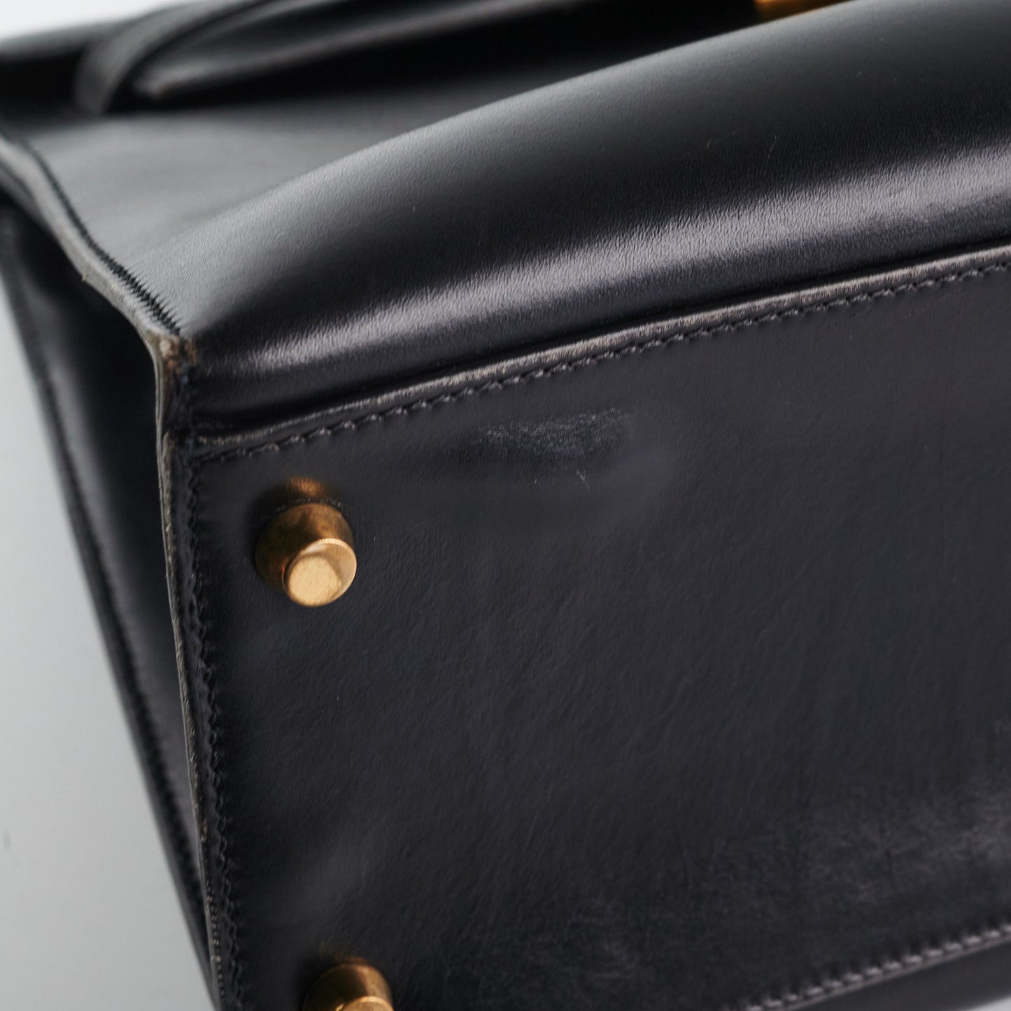 Hermes Vintage Kelly 32 Black C Square Stamp