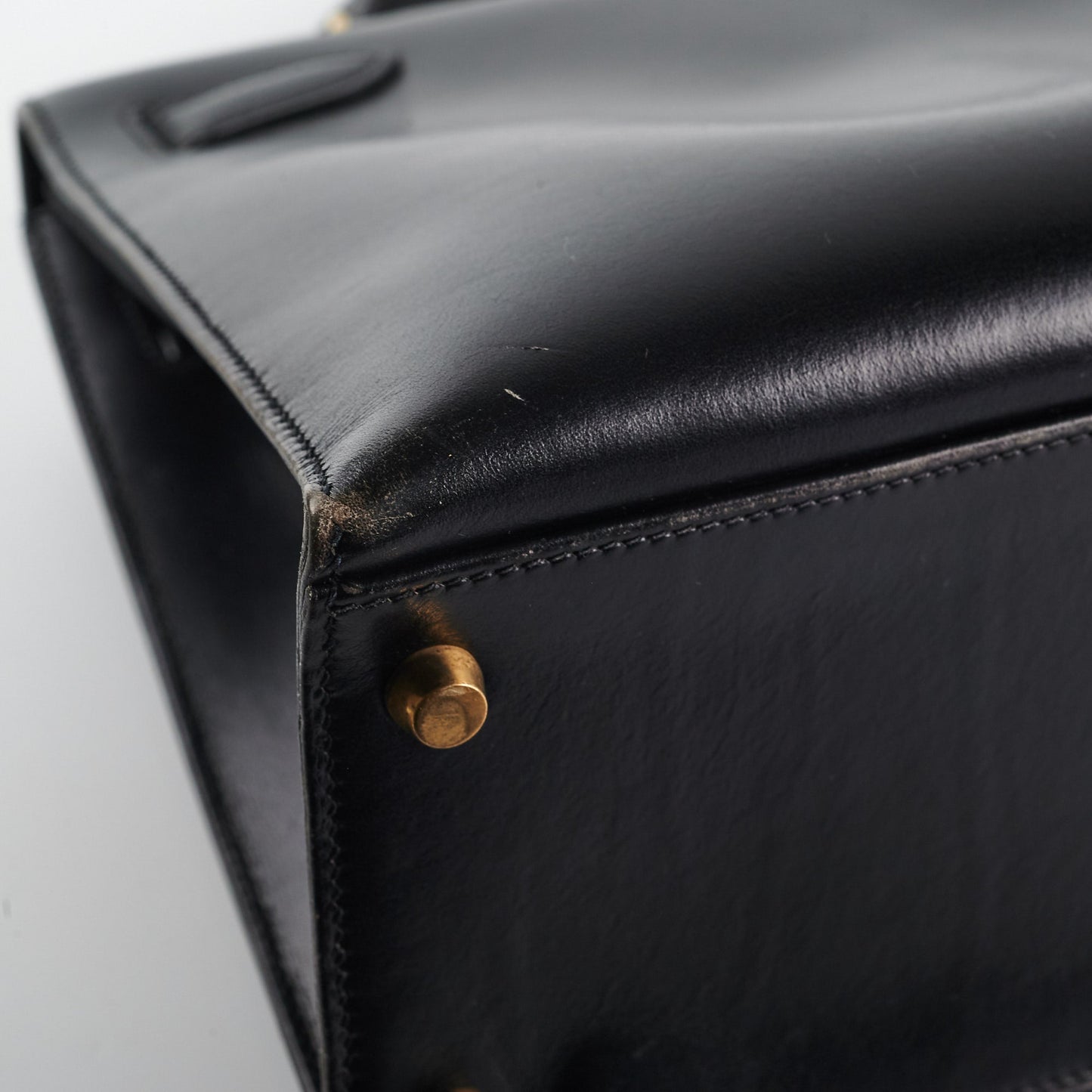 Hermes Vintage Kelly 32 Black C Square Stamp