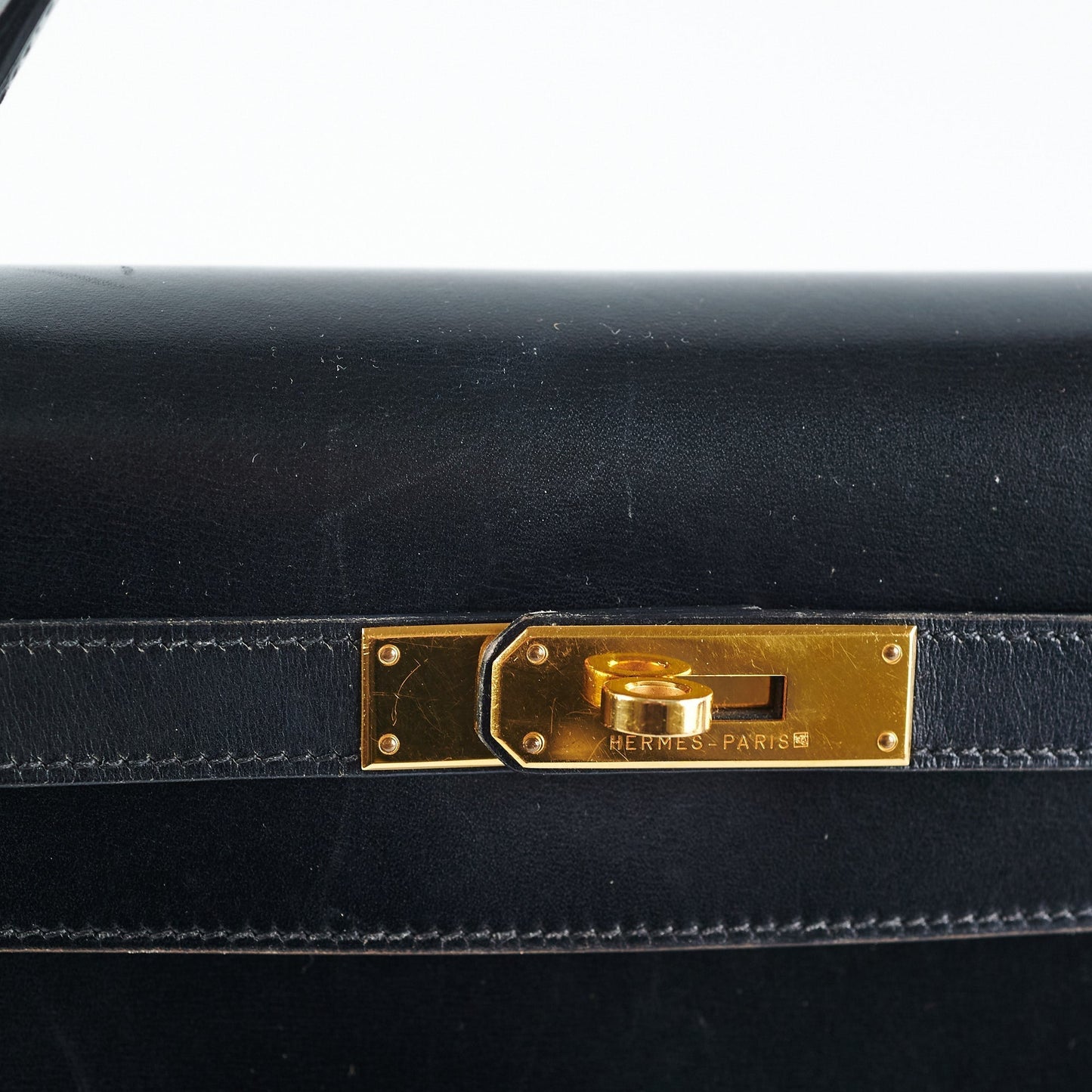 Hermes Vintage Kelly 32 Black C Square Stamp