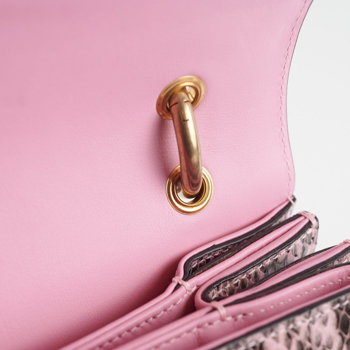 Gucci Queen Margaret Small Pink Python on hold