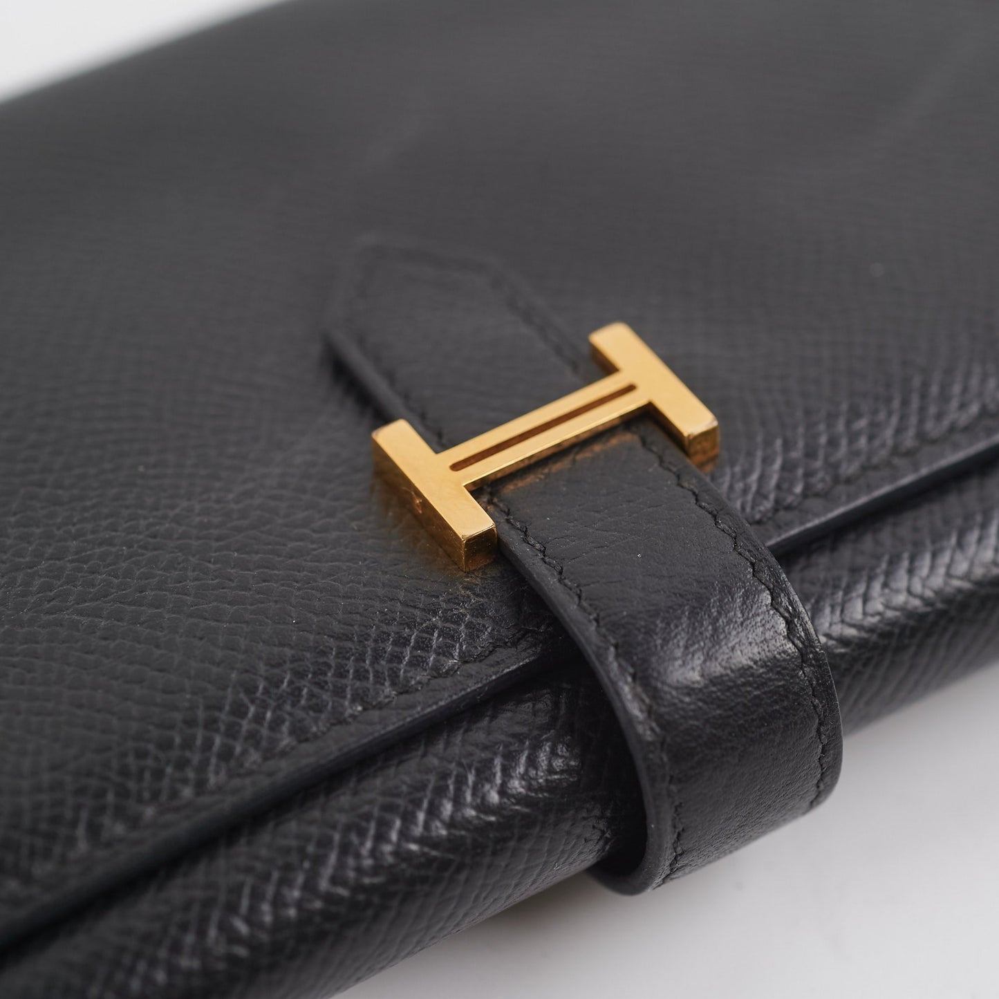 Hermes Bearn Wallet Black Epsom