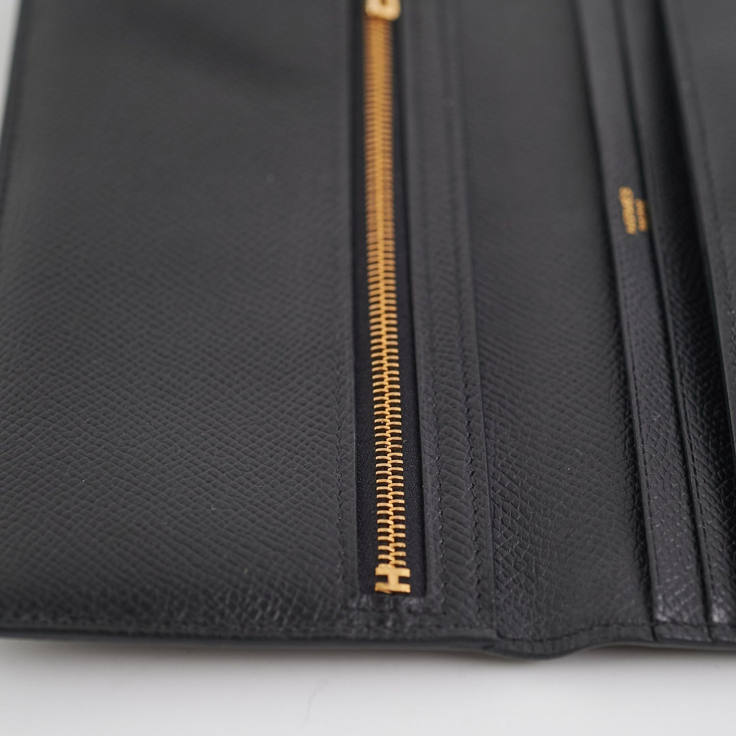 Hermes Bearn Wallet Black Epsom