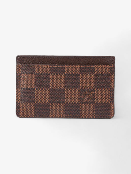 Louis Vuitton Card Holder Damier Ebene Coated Canvas