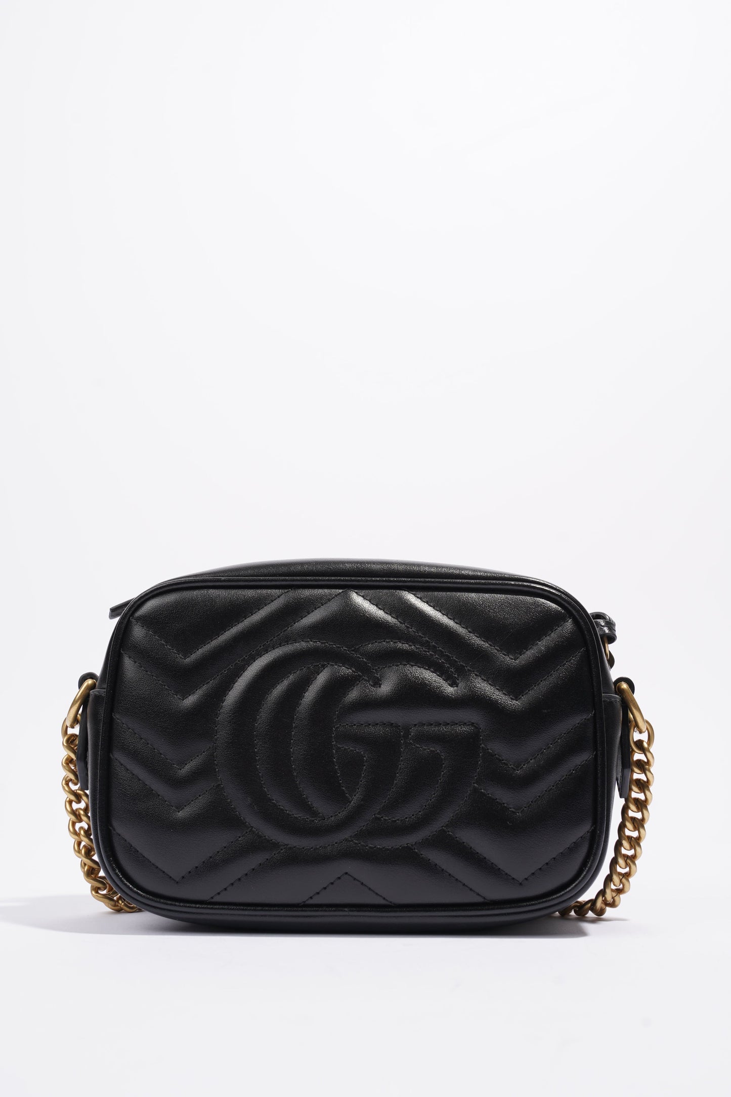 Gucci GG Marmont Matelasse Mini Black Matelasse Leather
