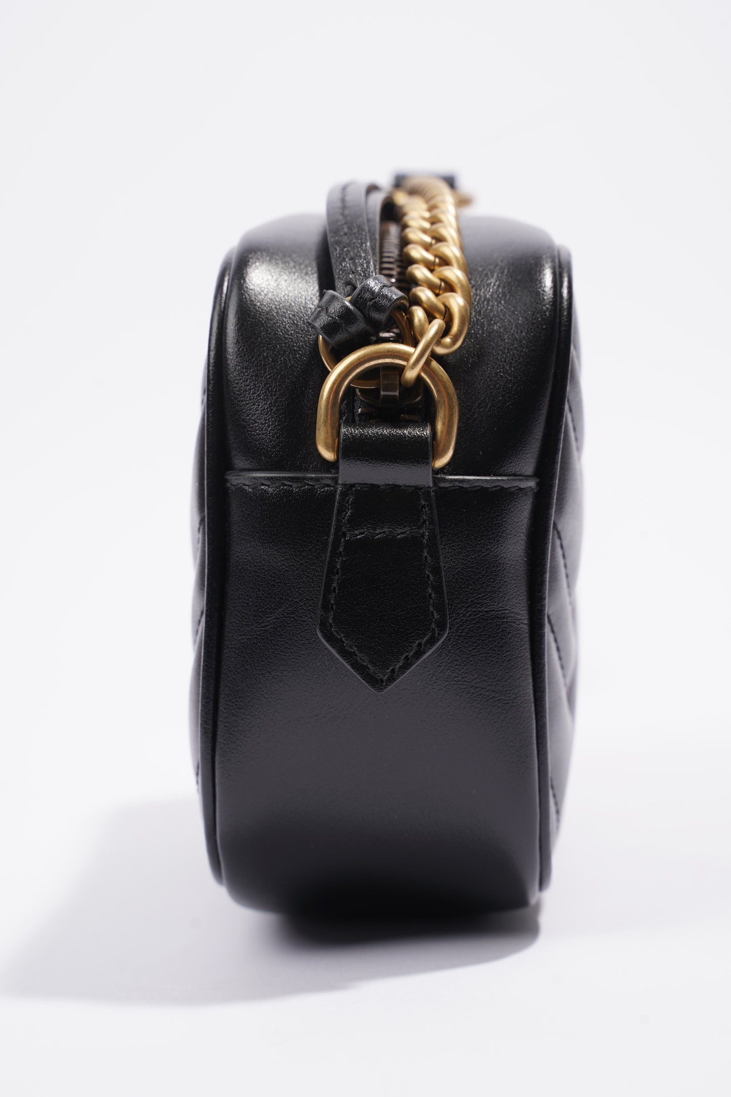 Gucci GG Marmont Matelasse Mini Black Matelasse Leather