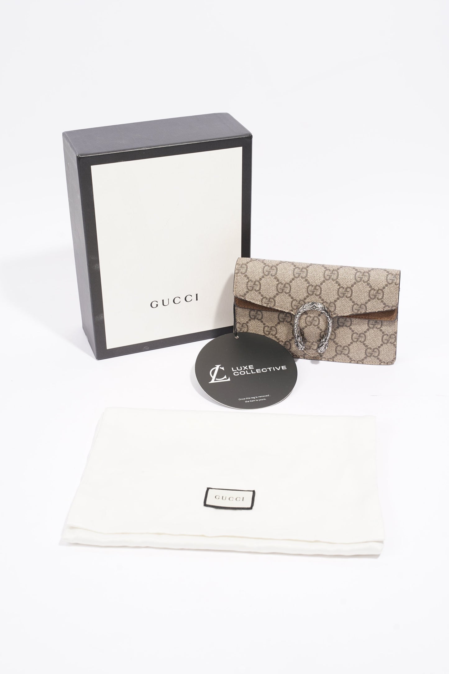 Gucci Super Mini Dionysus GG Supreme Coated Canvas