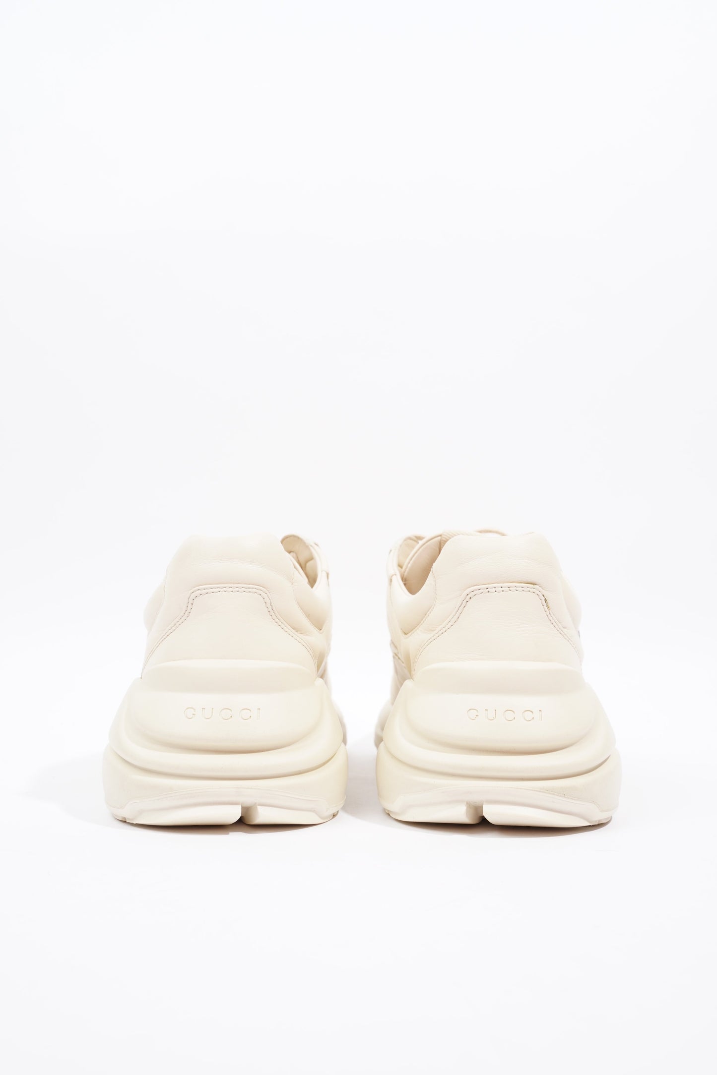 Gucci Rhyton Logo Sneaker Ivory / Green / Yellow Leather EU 43 UK 9