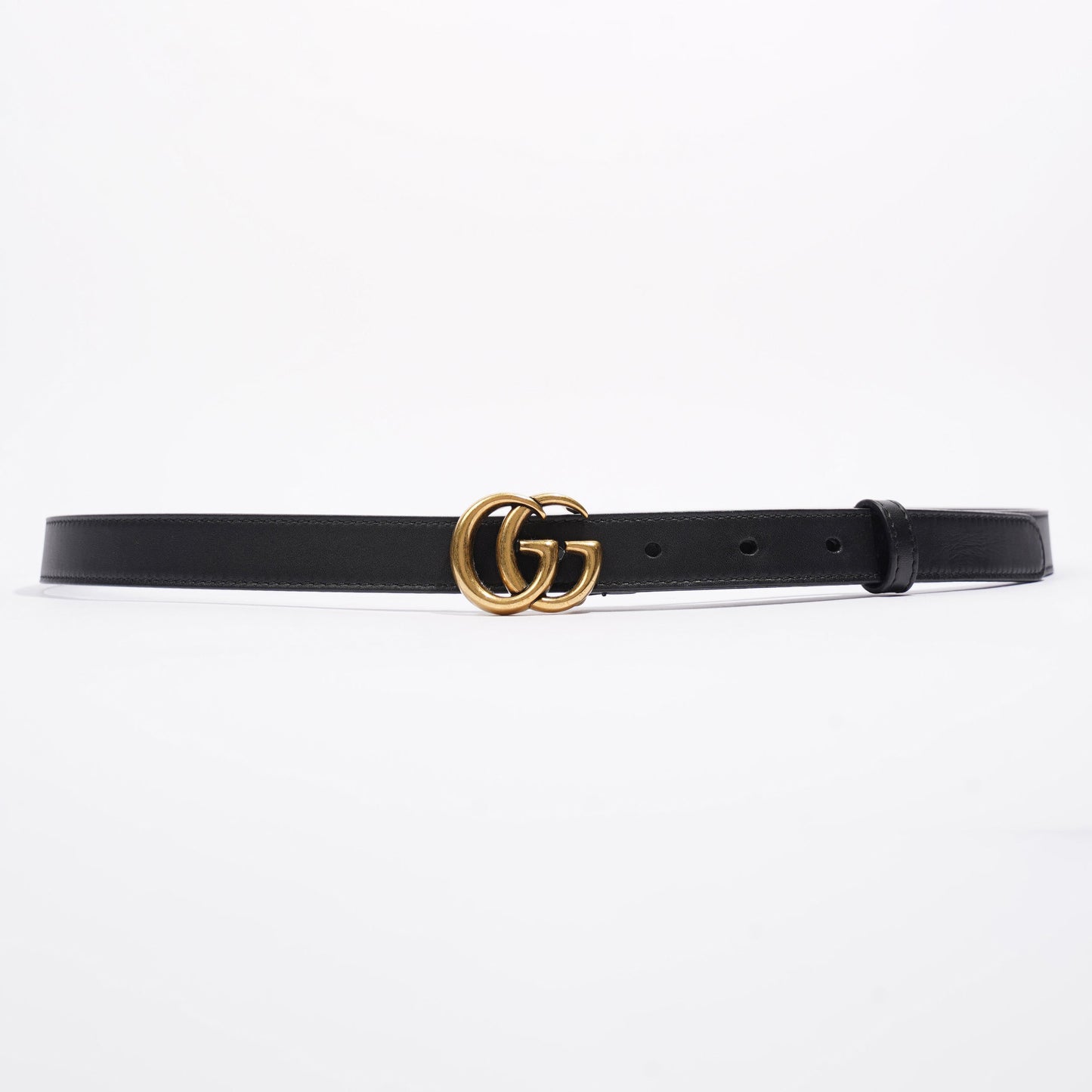 Gucci Marmont Belt Black / Gold Leather 95cm 38"