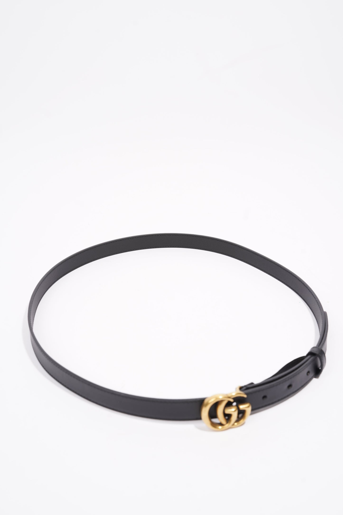 Gucci Marmont Belt Black / Gold Leather 95cm 38"