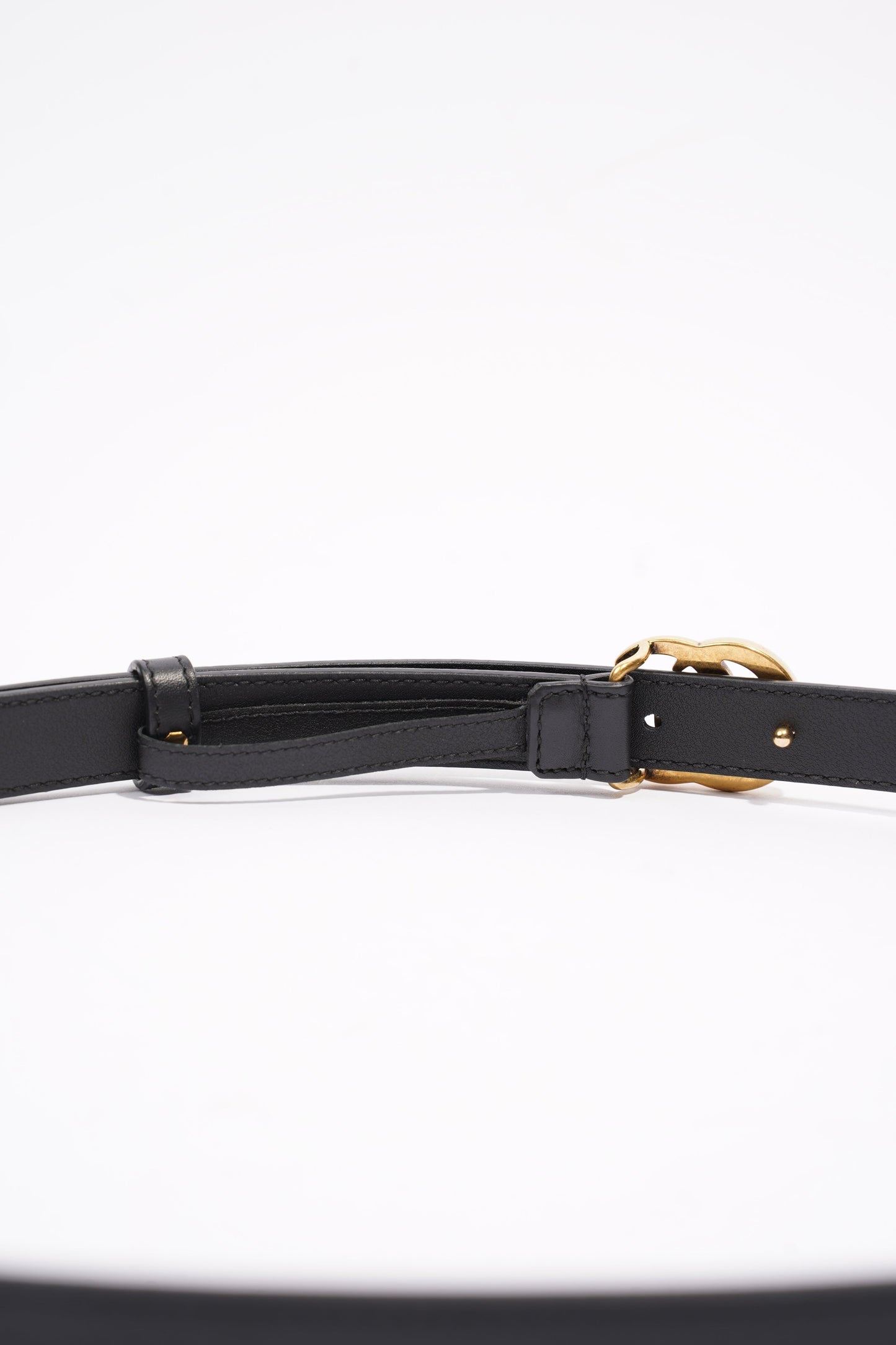 Gucci Marmont Belt Black / Gold Leather 95cm 38"