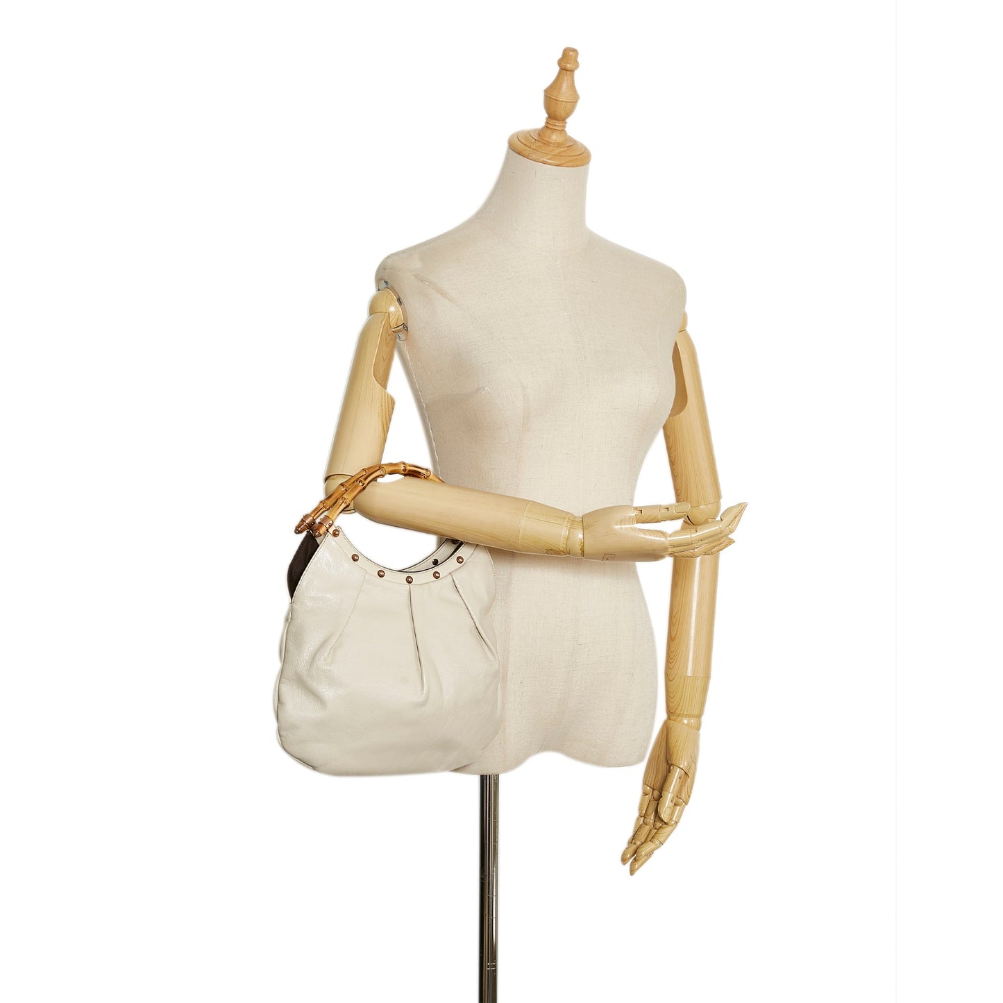 Gucci Mini Bamboo Studded Hobo Hobo Bag