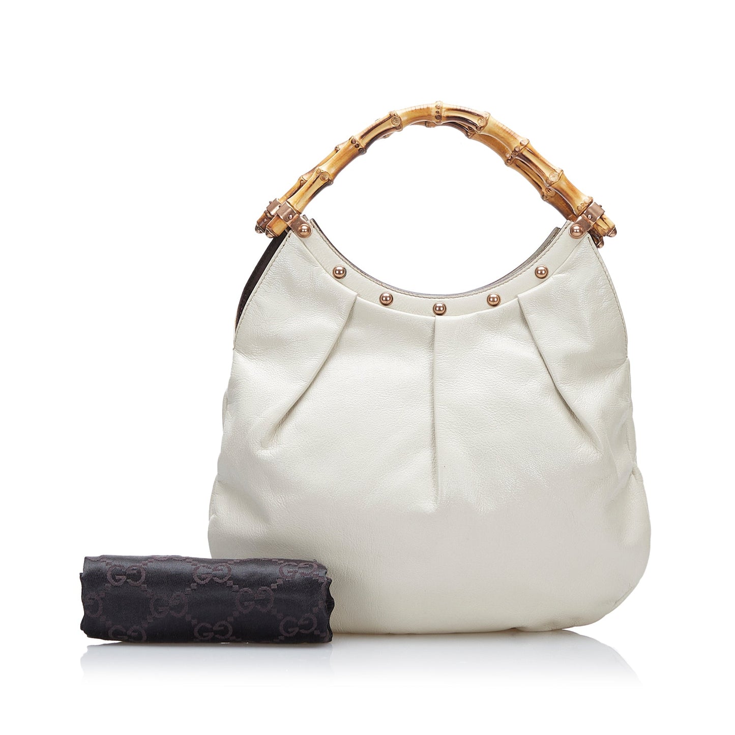 Gucci Mini Bamboo Studded Hobo Hobo Bag