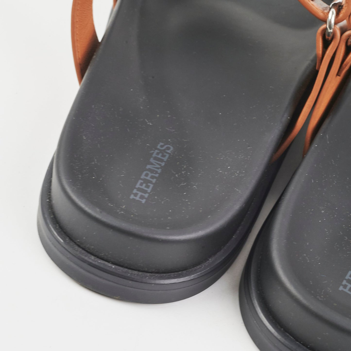 Hermes Chyrpe Leather Sandals (Size 38)
