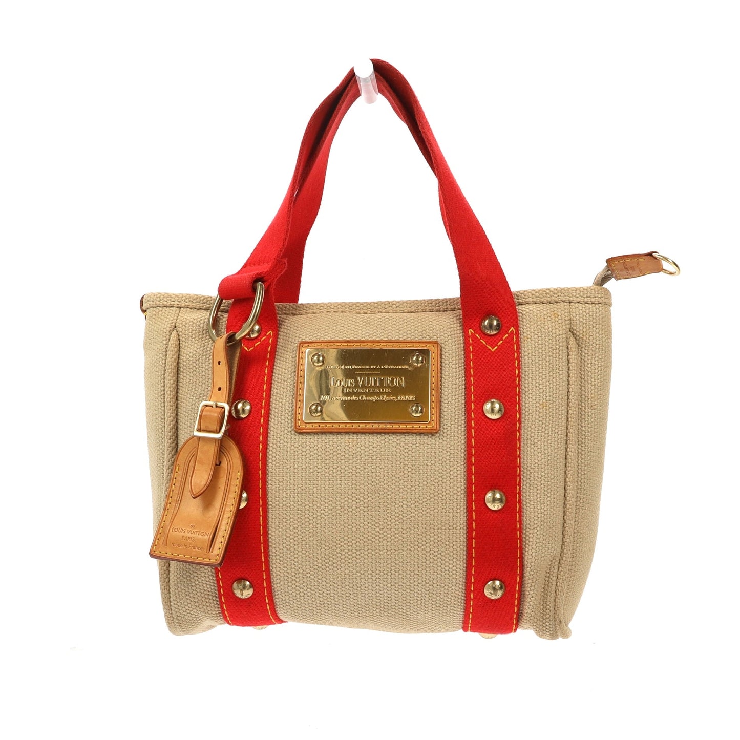 LOUIS VUITTON Handbag in Beige Fabric